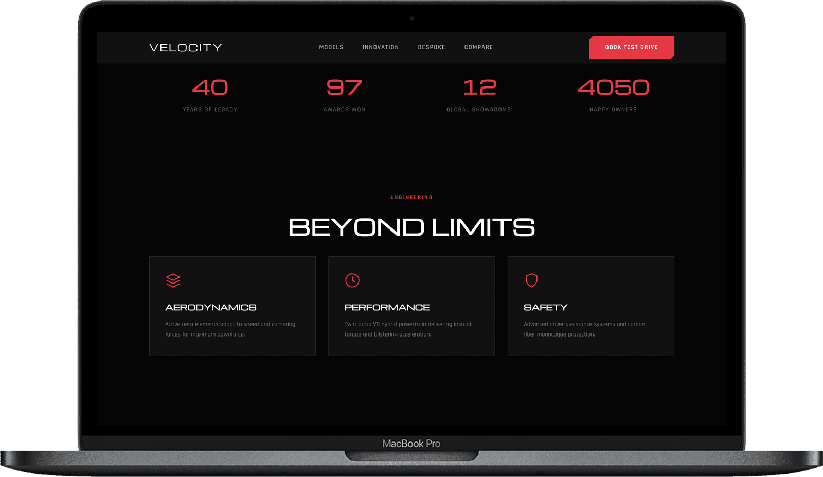Car Showroom Website — Velocity design detail preview 1