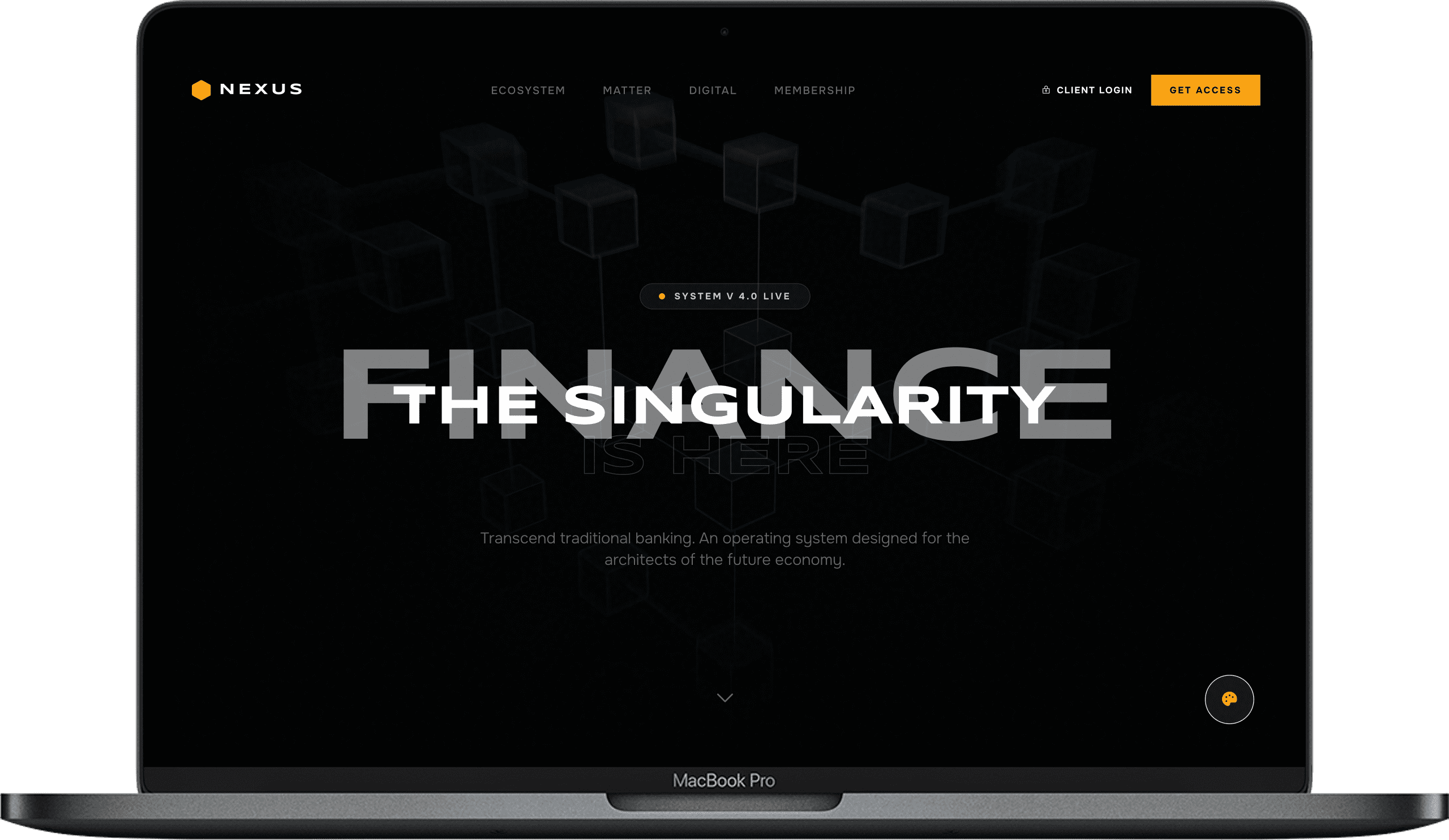 Fintech Company Website — Capital Flow design homepage preview