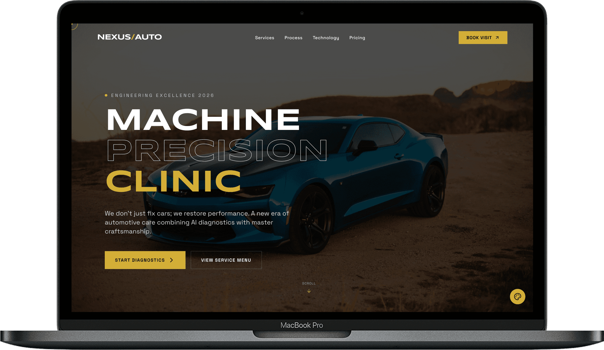 Auto Service & Detailing Website — Drive Tech Pro homepage preview