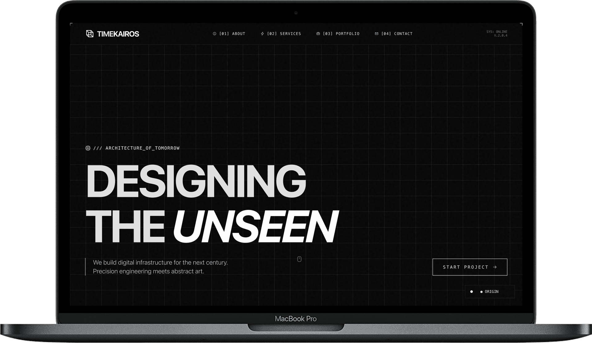 Research Institute Website — MAGISTER design homepage preview