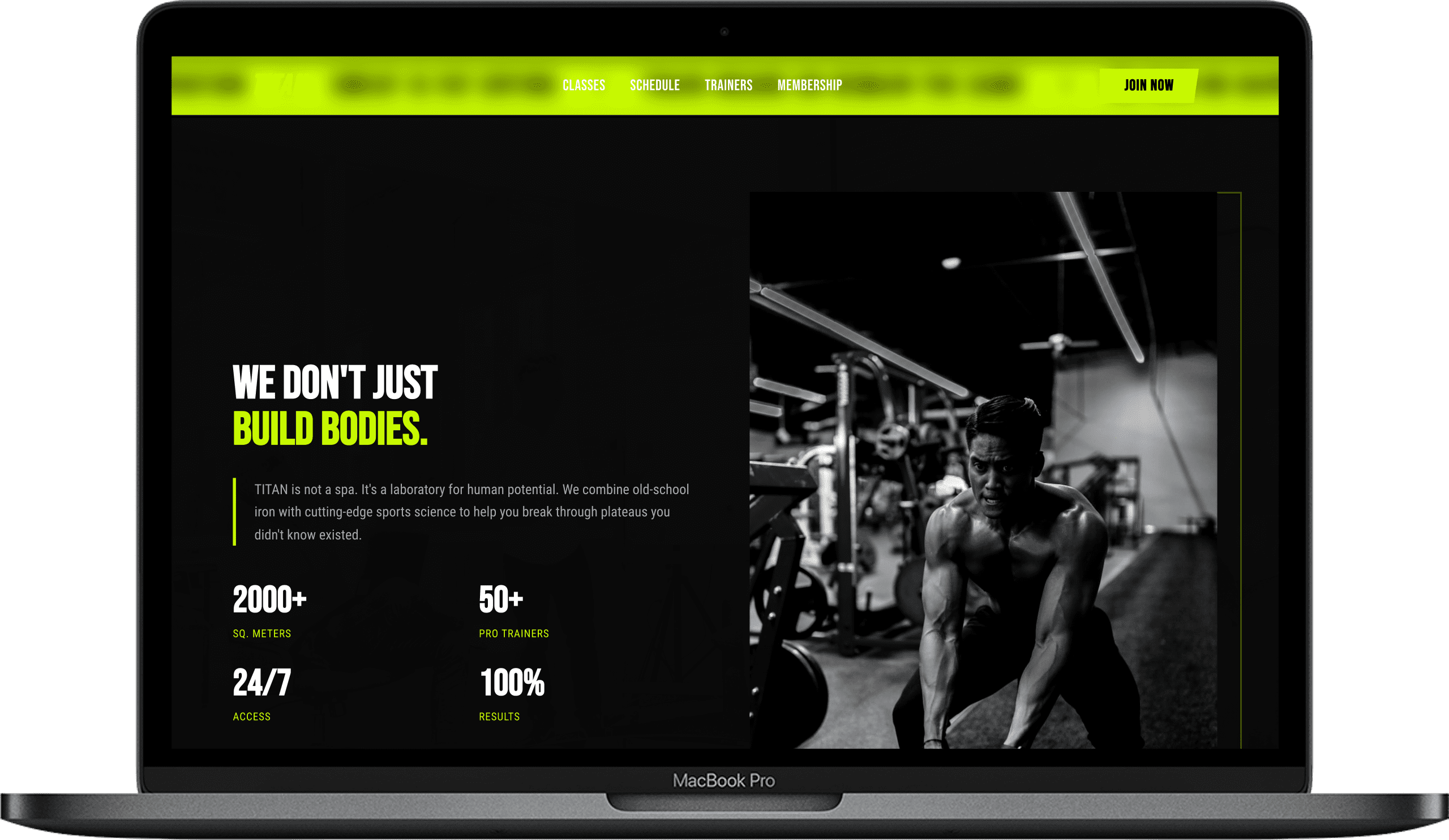 CrossFit Box Website — TITAN design detail preview 1
