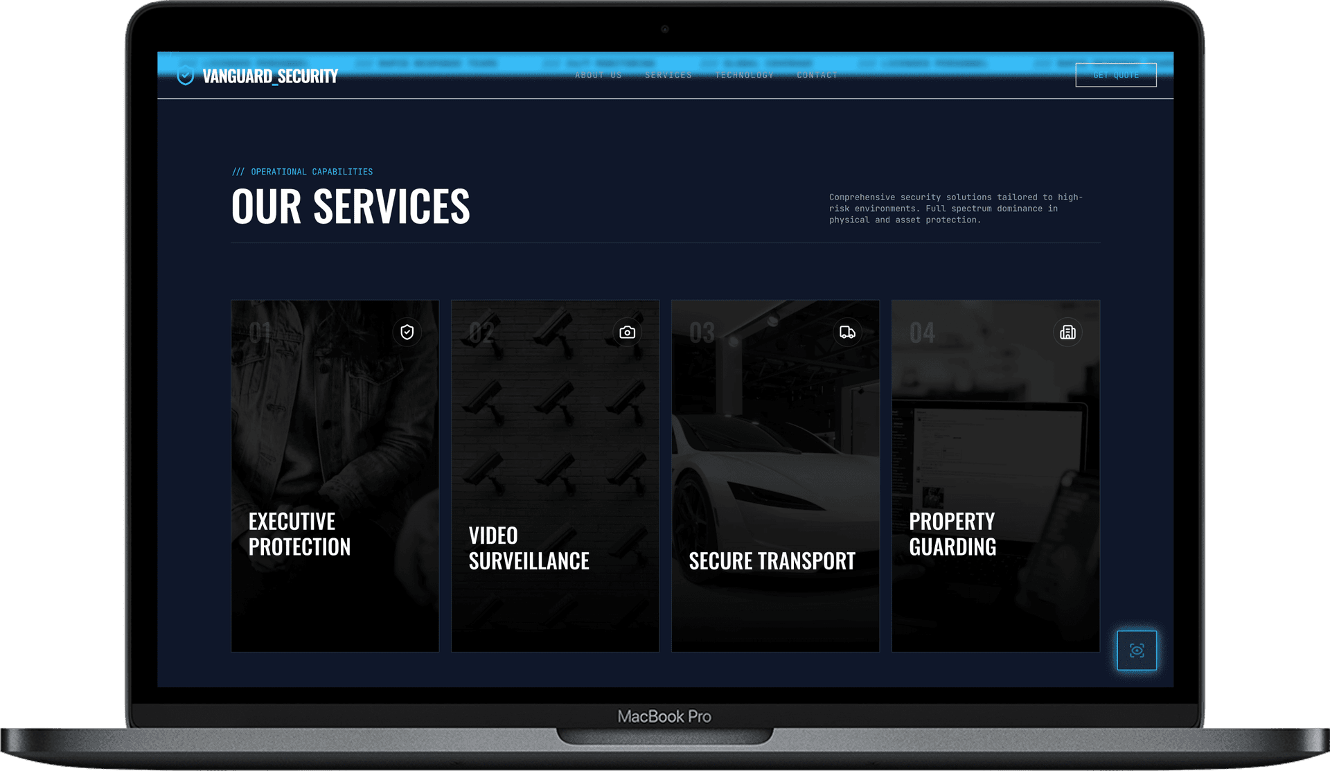 Security Company Website — Aegis Shield design detail preview 1