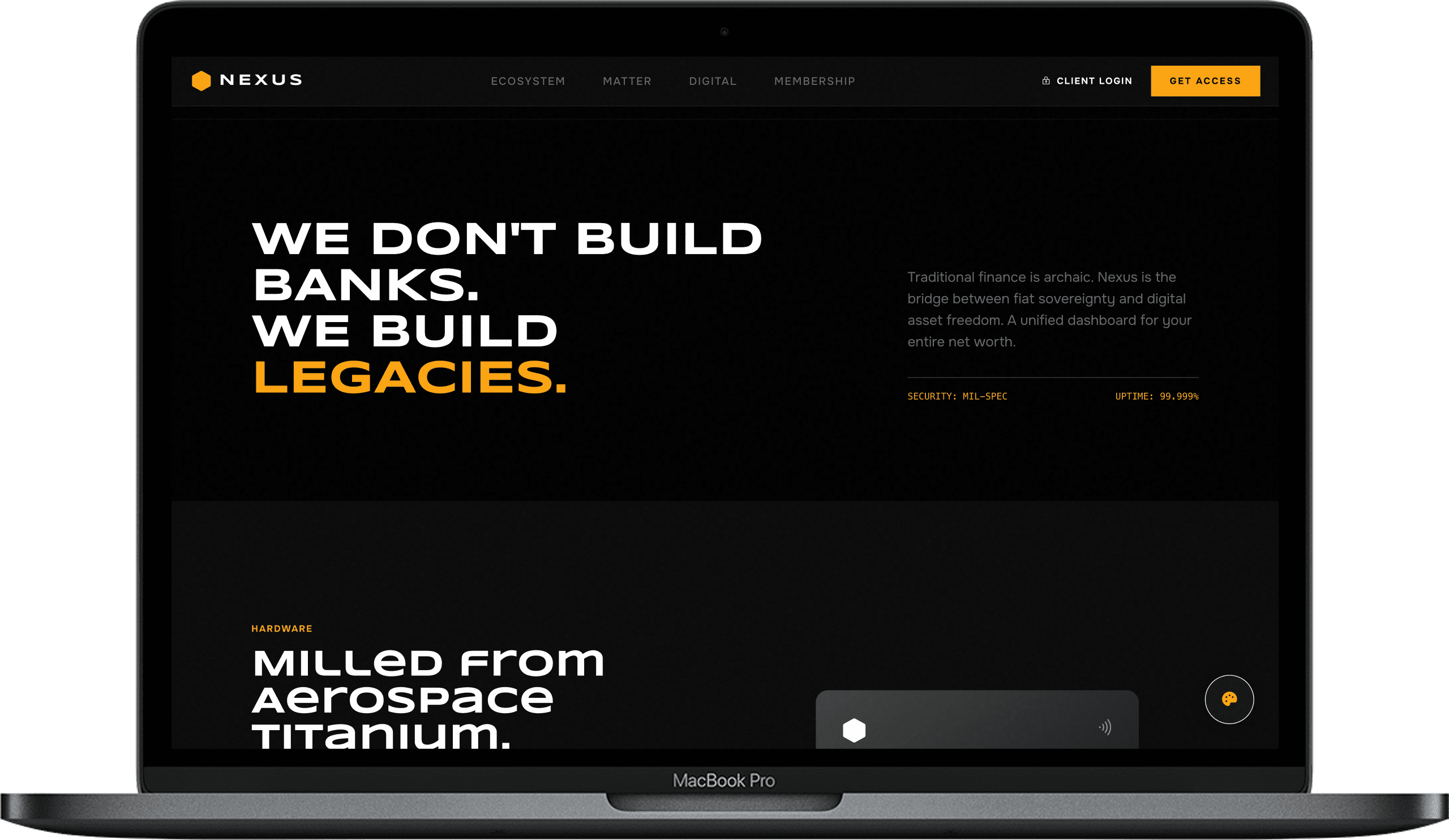 Fintech Company Website — Capital Flow design detail preview 1