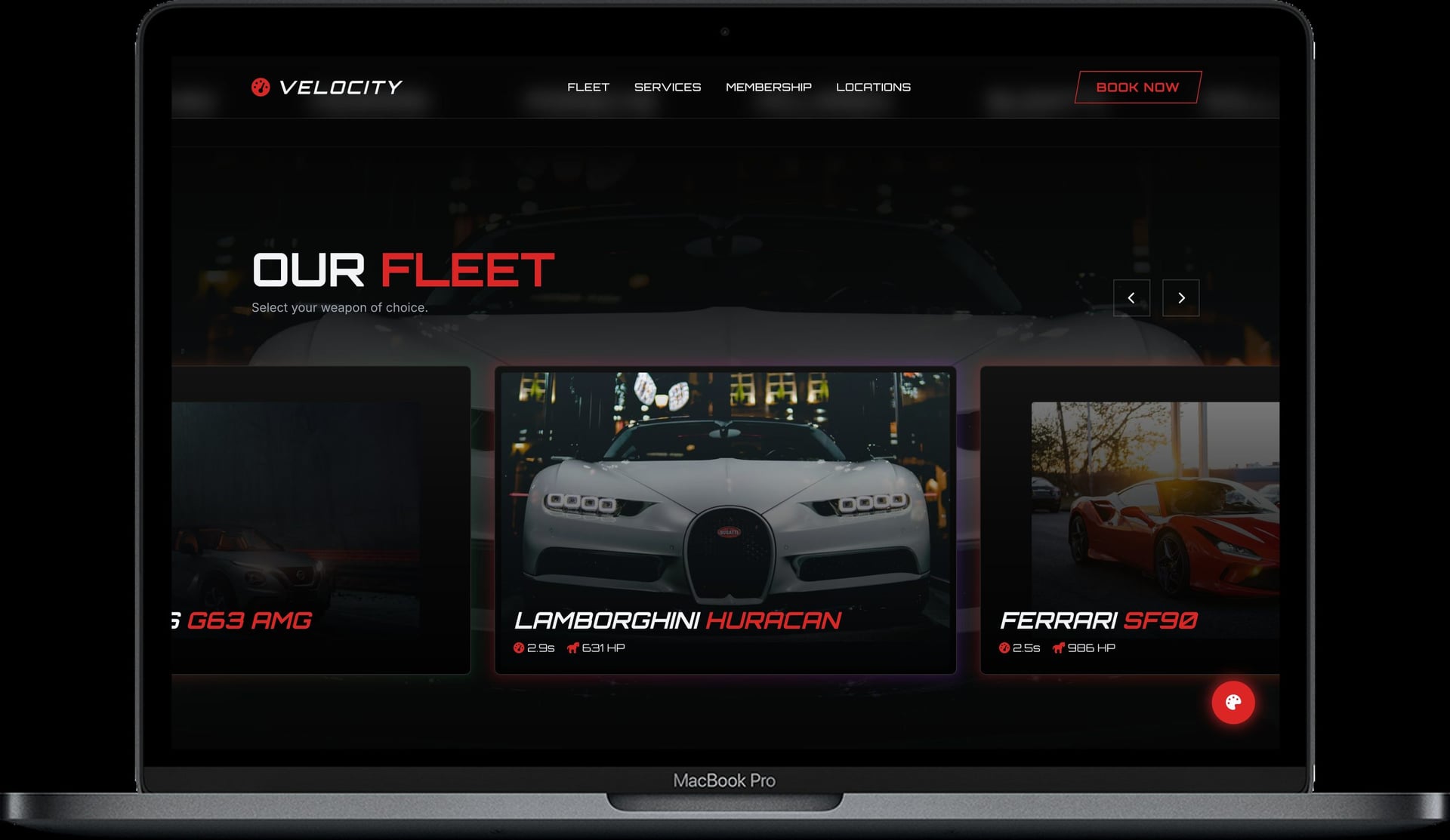 Car Rental Website — VELOCITY Rent design detail preview 1