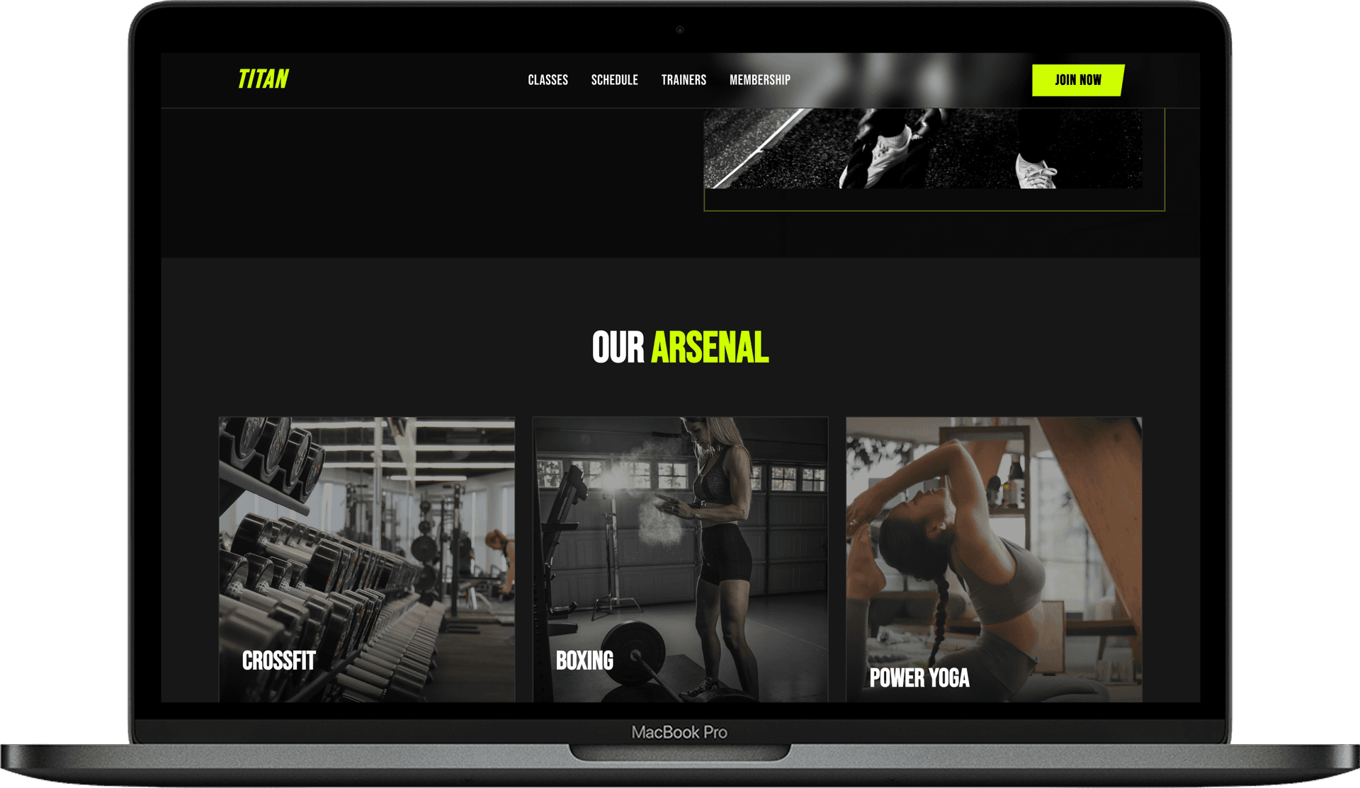 CrossFit Box Website — TITAN design detail preview 2