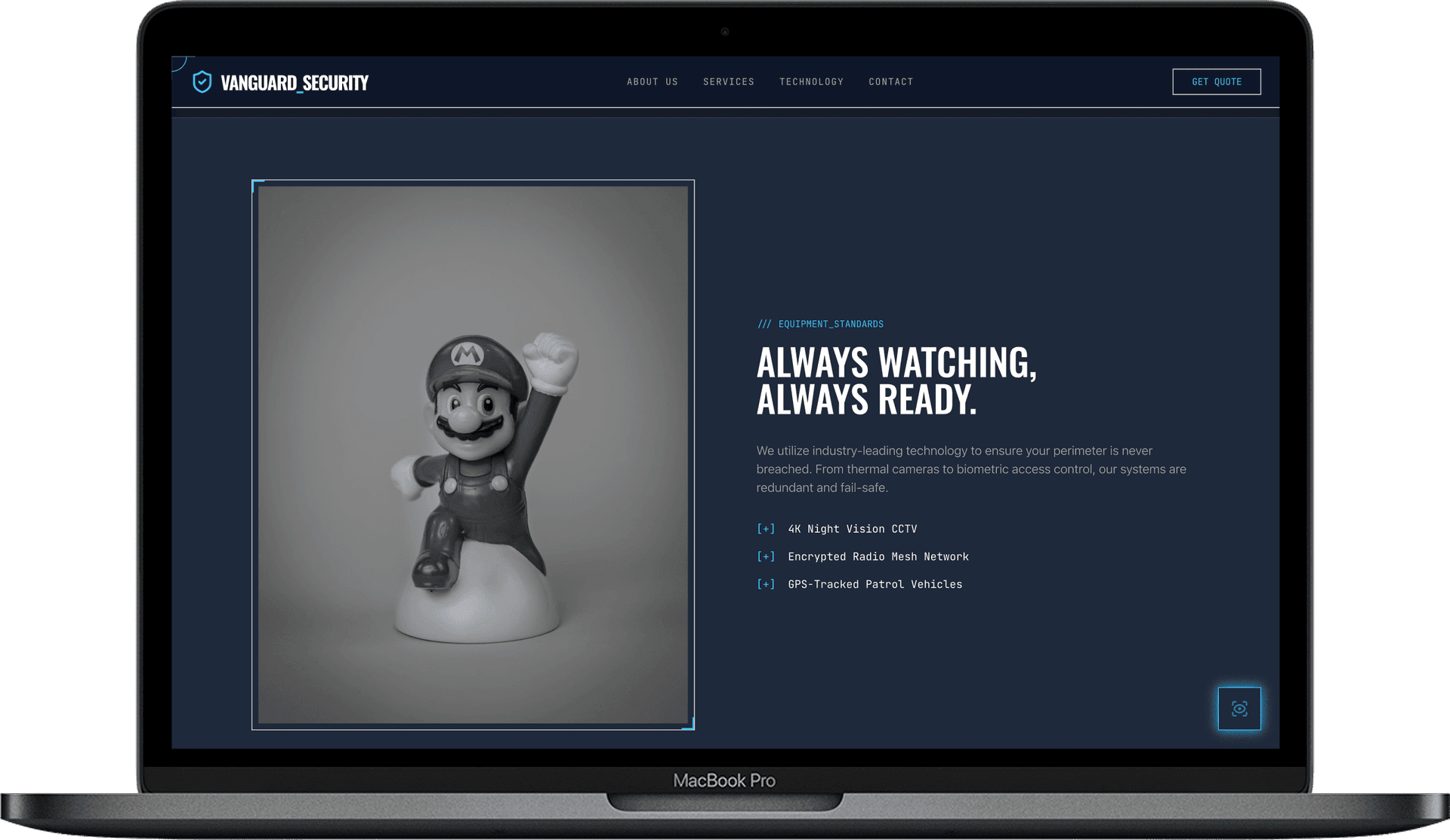 Security Company Website — Aegis Shield design detail preview 2