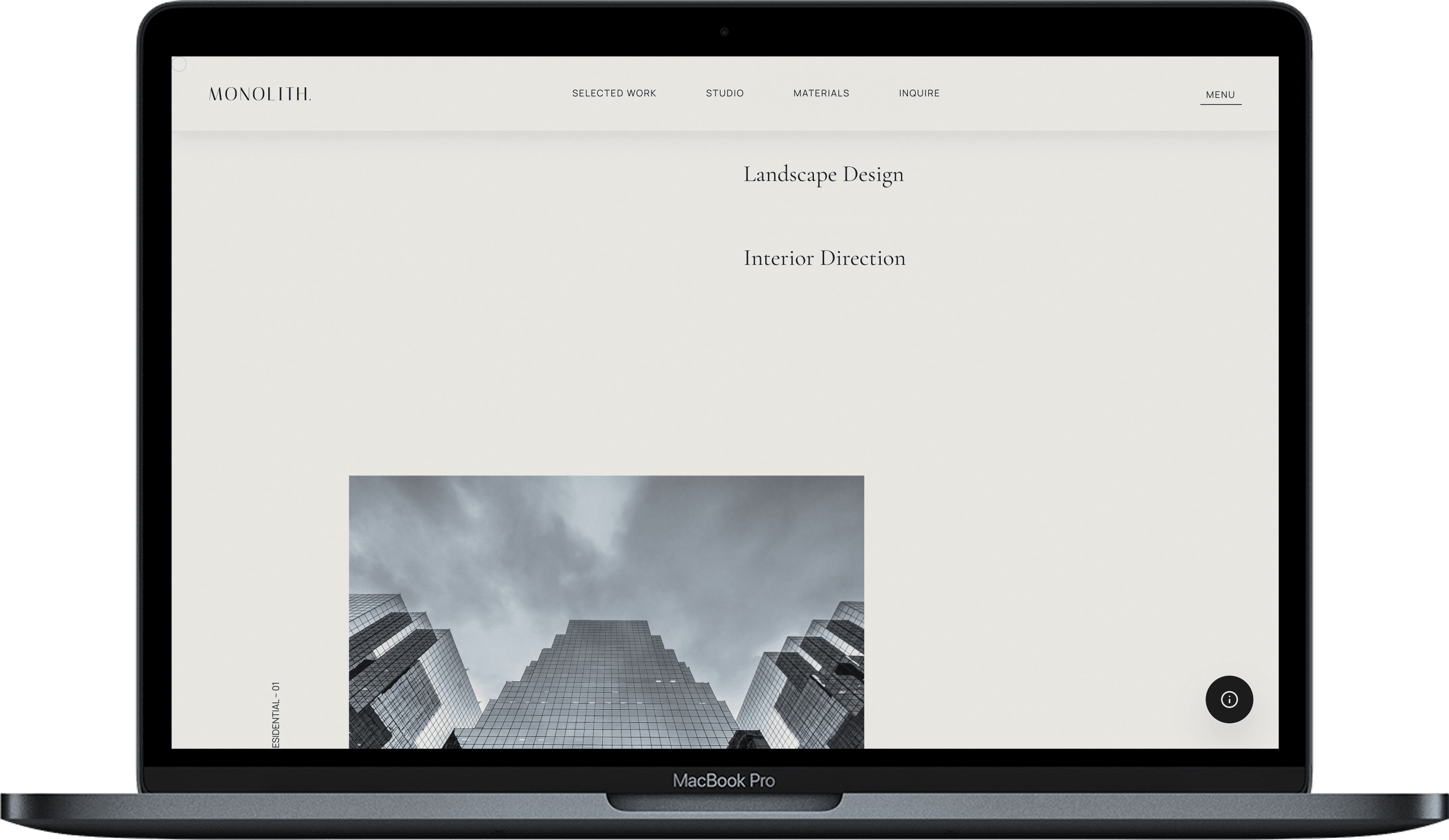 Design Portfolio Website — Obelisk Core design detail preview 2