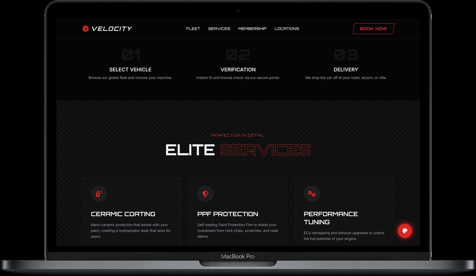Car Rental Website — VELOCITY Rent design detail preview 2