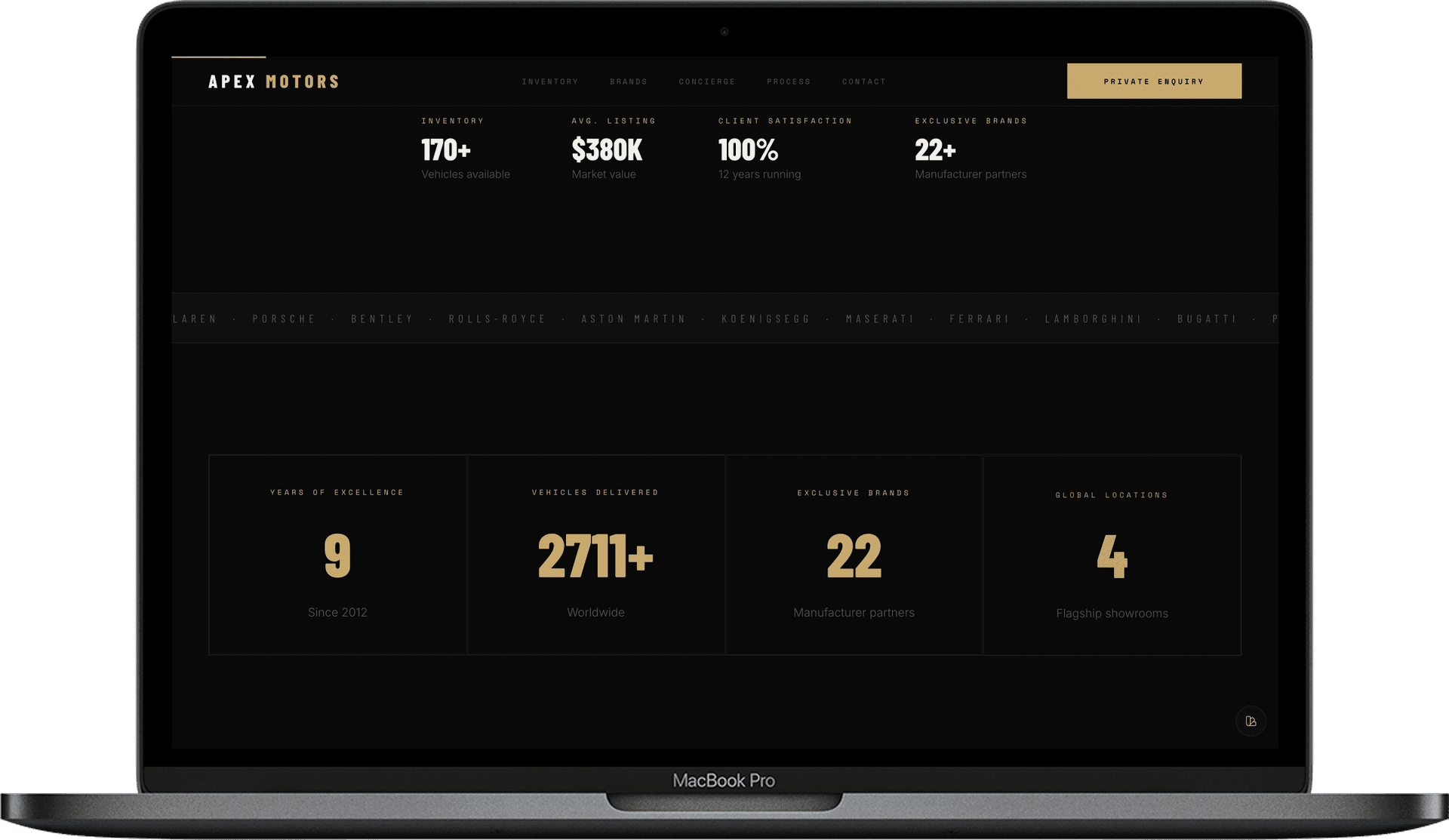 Luxury Car Dealership Website — Apex Motors detail preview 1