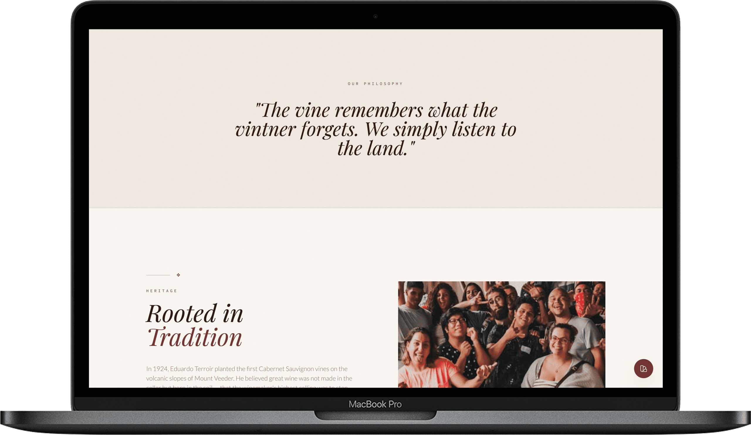 Winery Website — TERROIR design detail preview 1