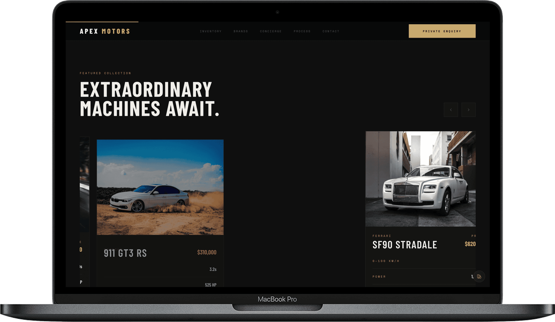 Luxury Car Dealership Website — Apex Motors detail preview 2