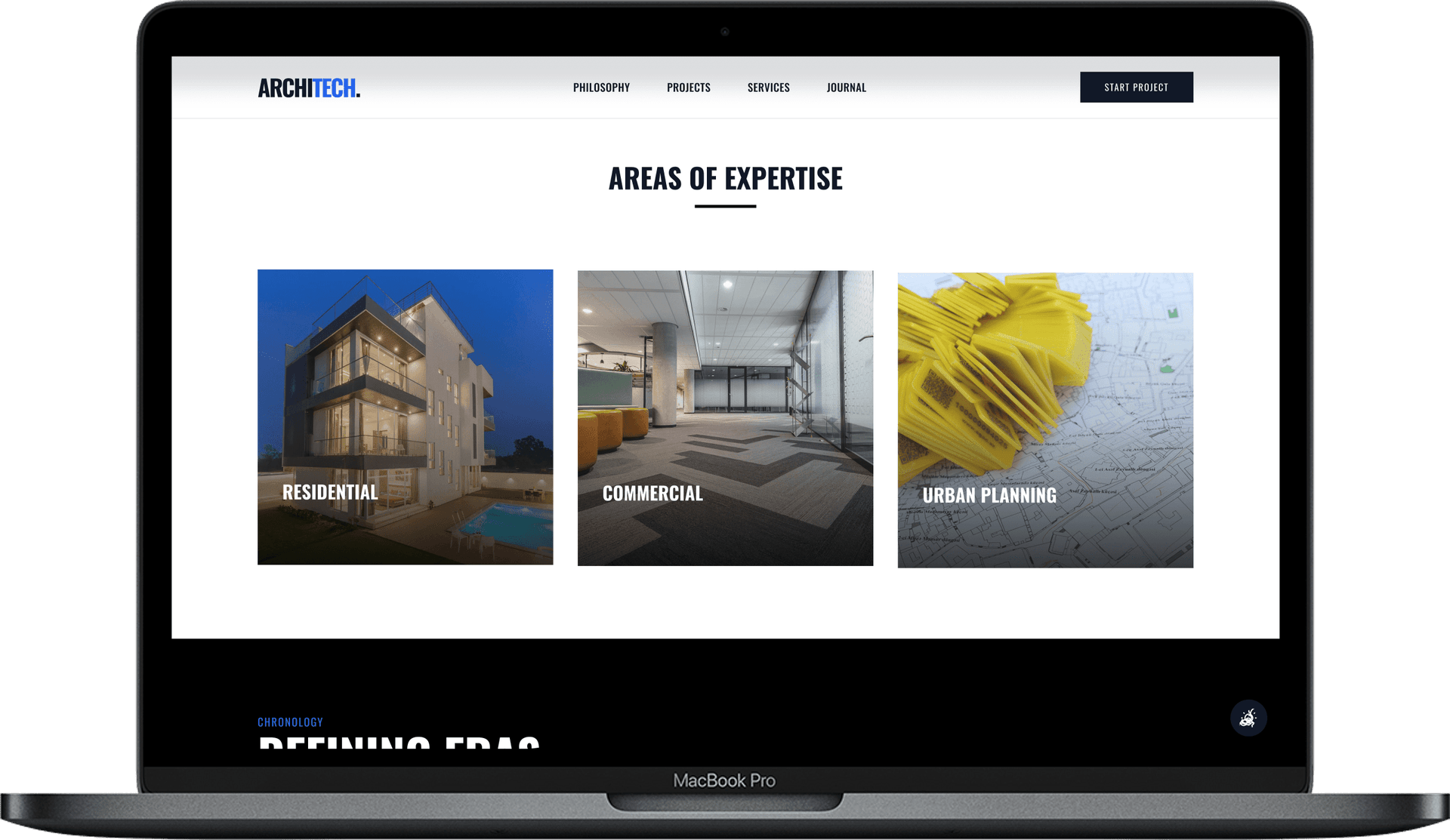 Architecture Studio Website — ArchiTech design detail preview 2