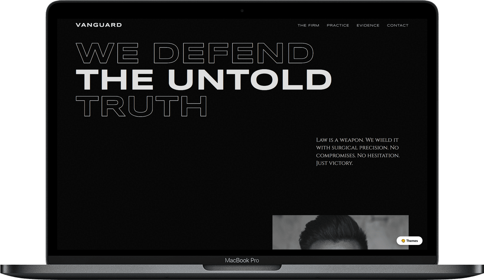 Corporate Law Website — VANGUARD design detail preview 1