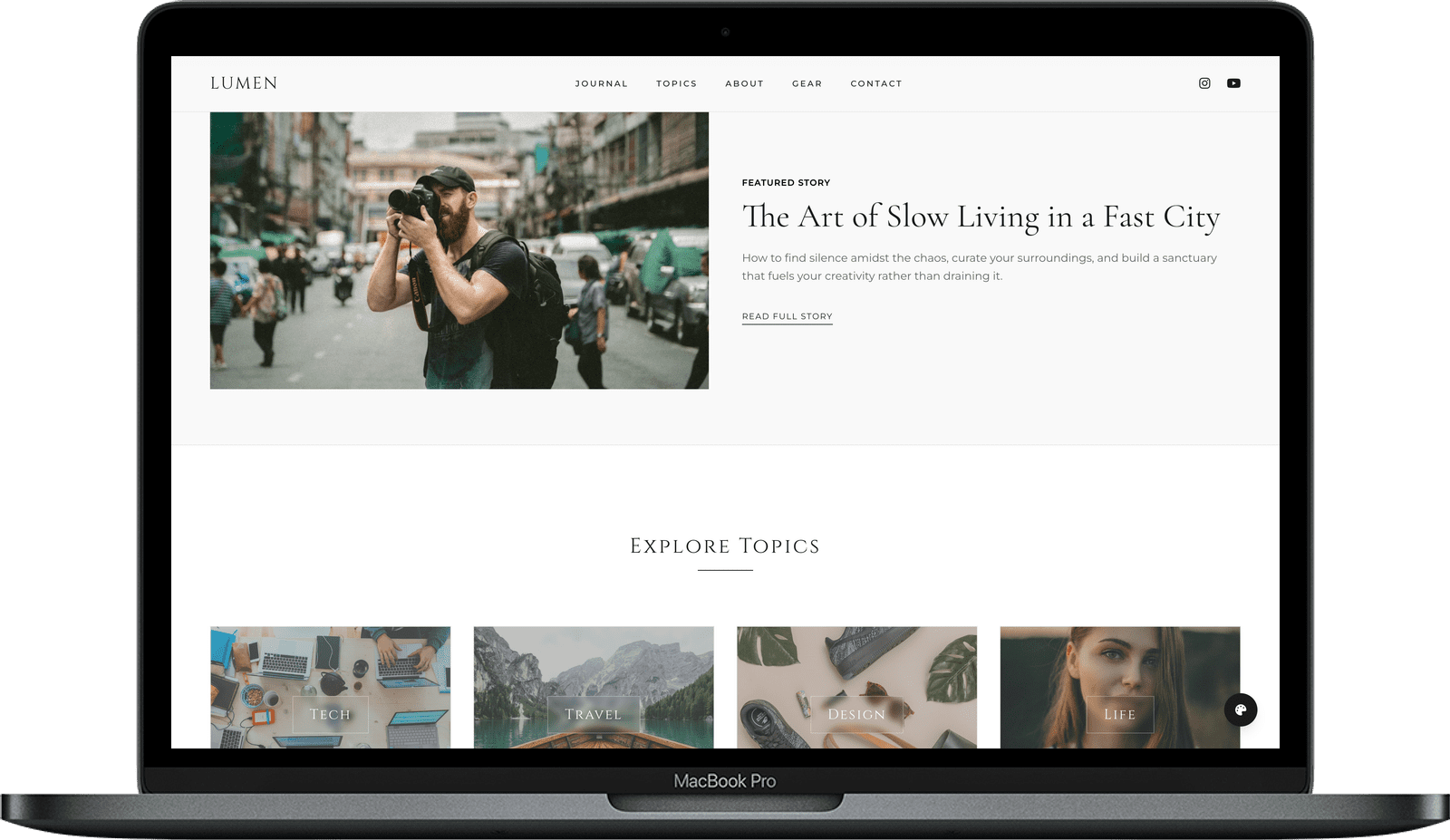 Editorial Blog Website — LUMEN design detail preview 1