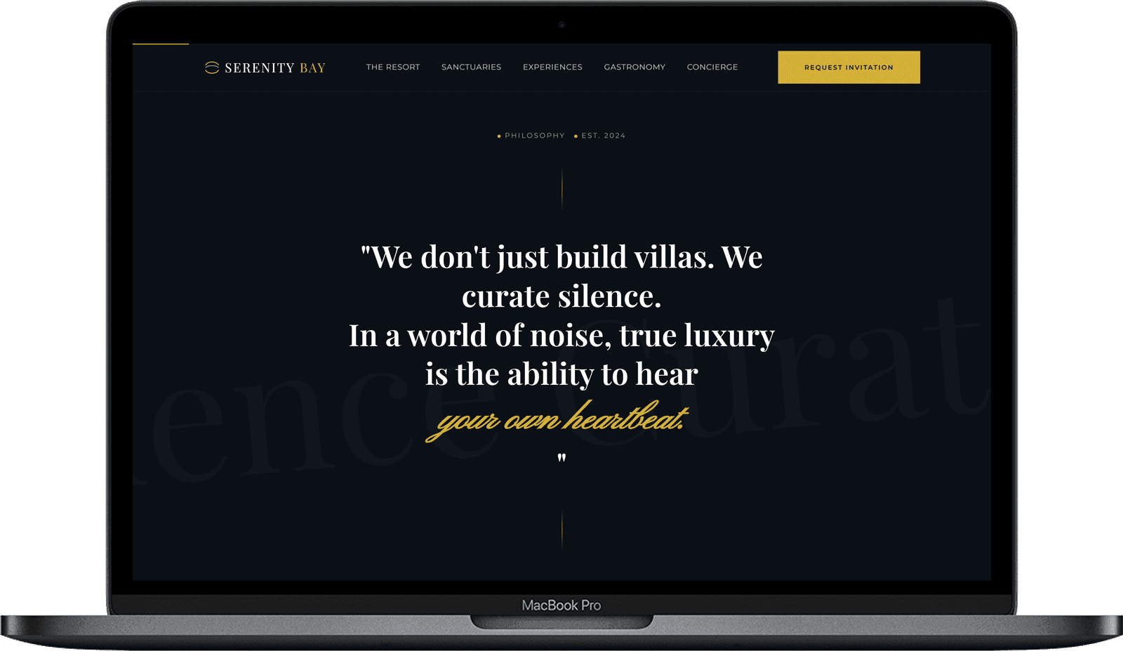 Resort Hotel Website — Serenity Bay design detail preview 1