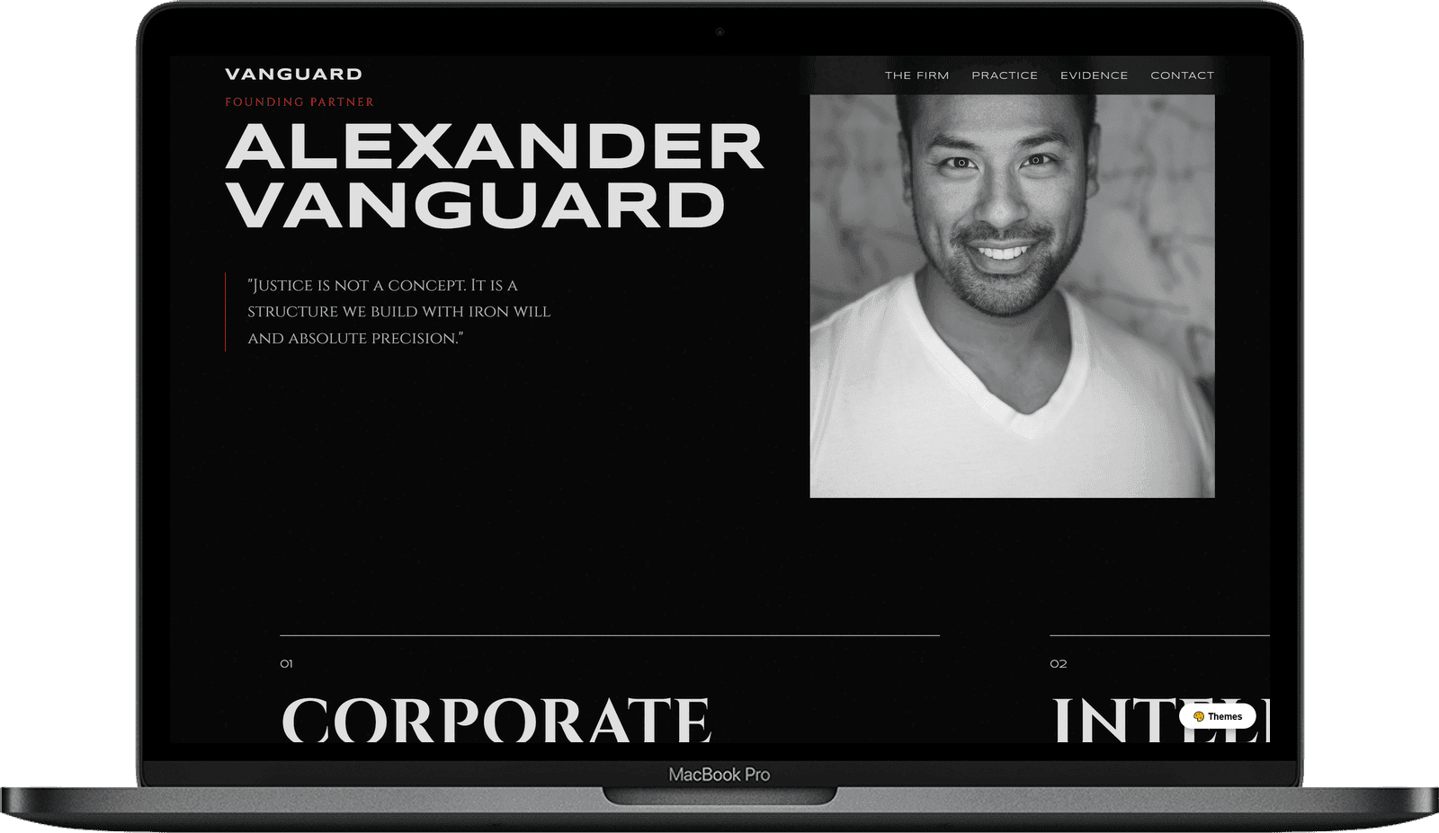 Corporate Law Website — VANGUARD design detail preview 2