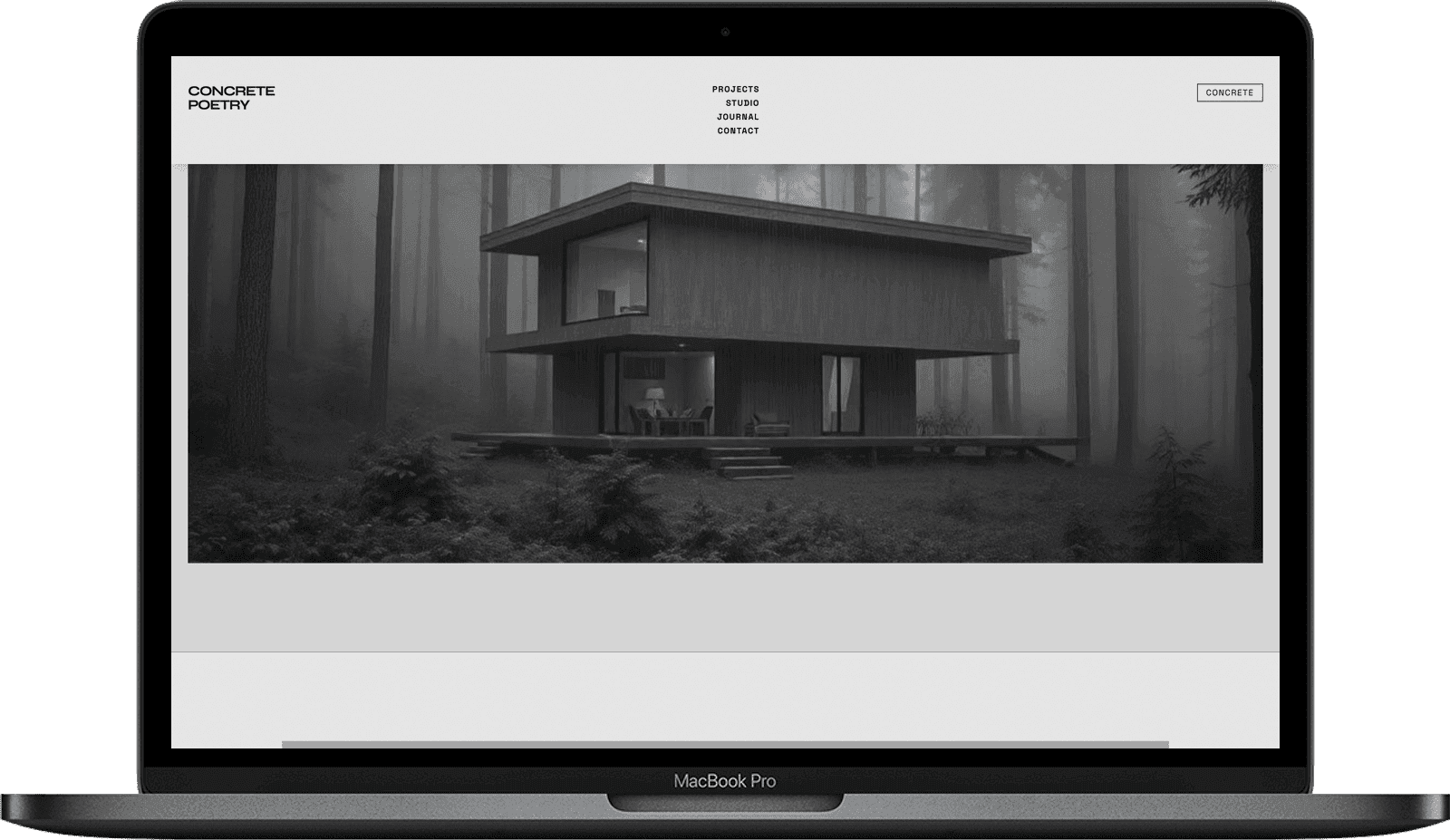 Architect Website — Concrete Poetry design detail preview 2