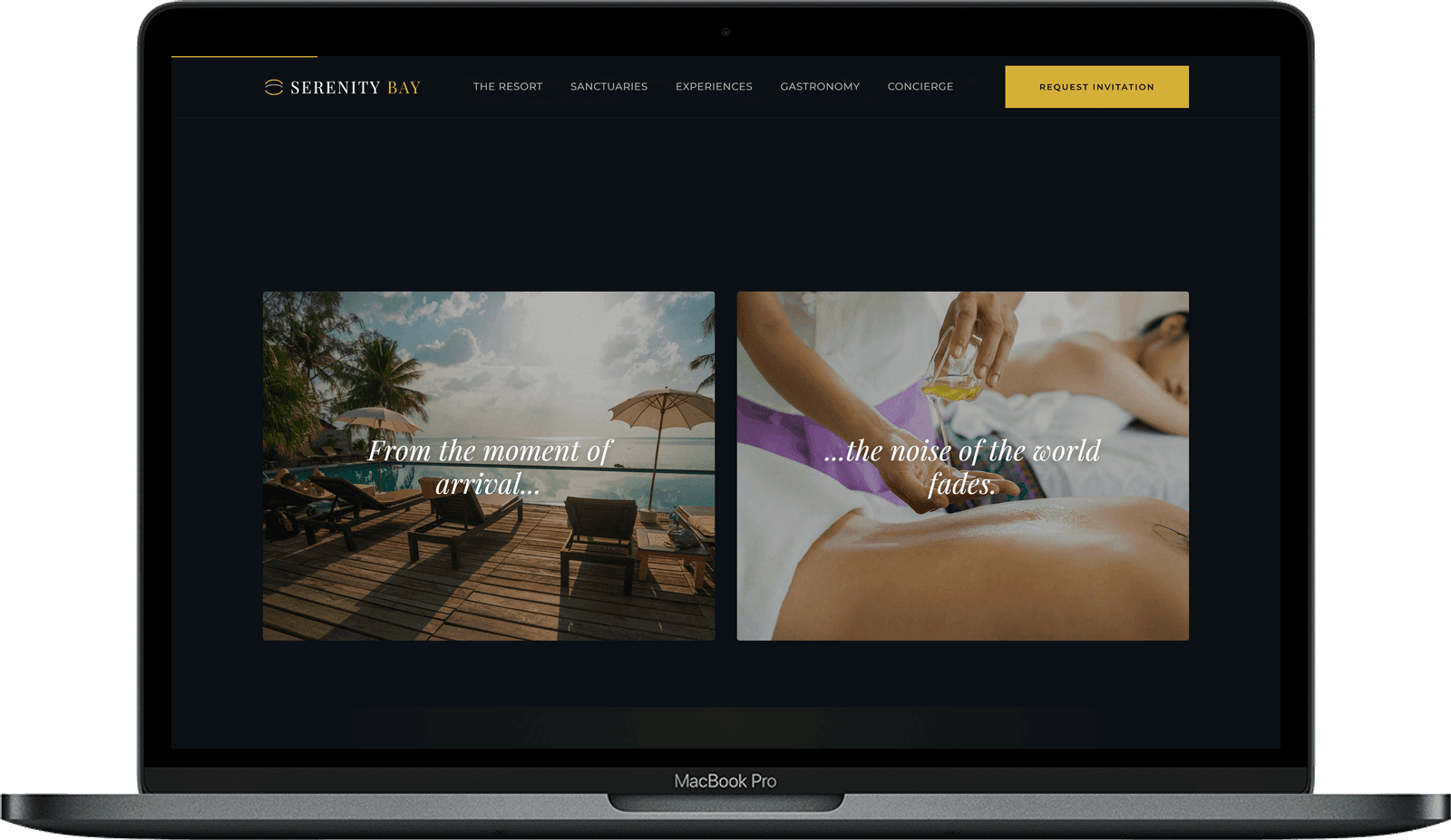 Resort Hotel Website — Serenity Bay design detail preview 2