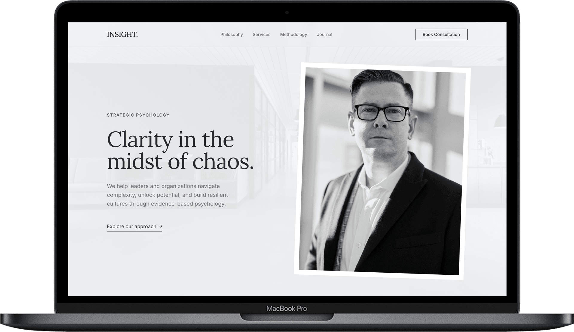 Psychologist & Coach Website — INSIGHT design homepage preview