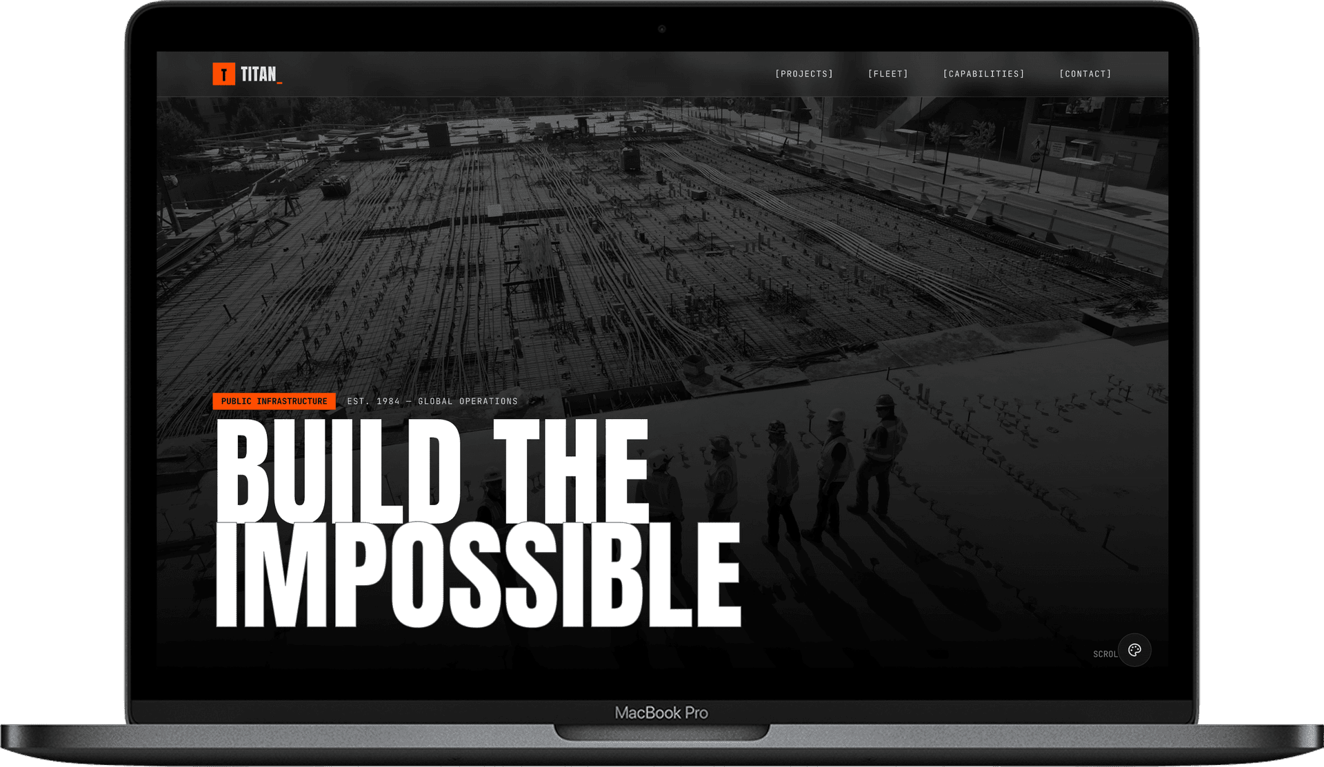 Industrial Construction Website — Atlas Works homepage preview