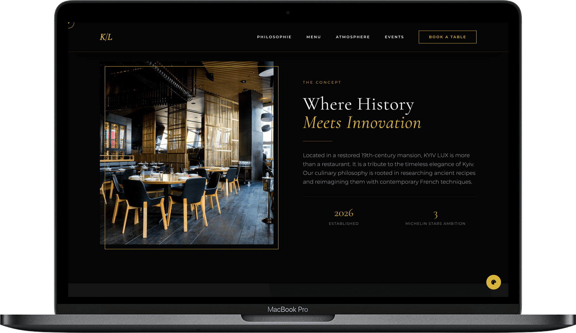 Steakhouse Website — ROYALIS design detail preview 1
