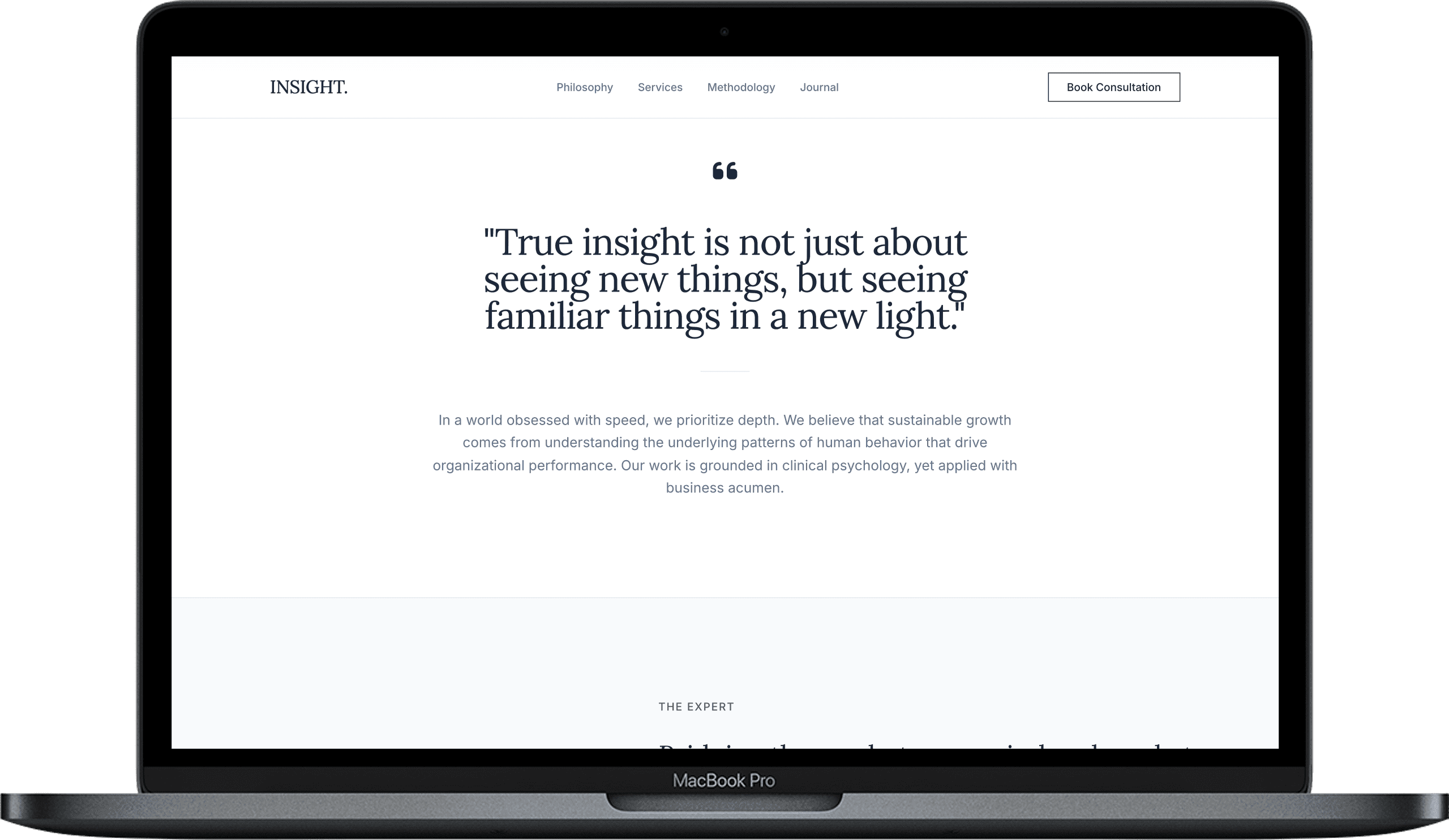 Psychologist & Coach Website — INSIGHT design detail preview 1