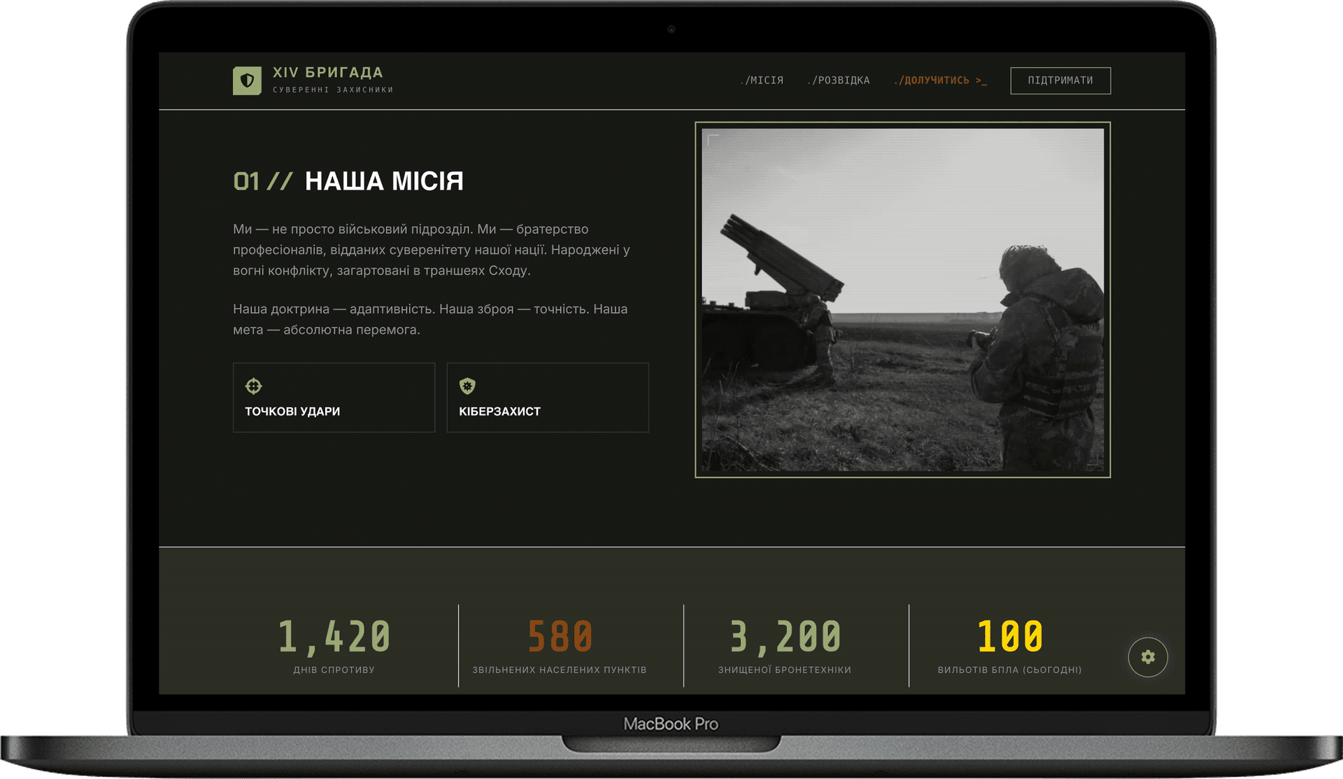 Charity Foundation Website — BRIGADE design detail preview 1