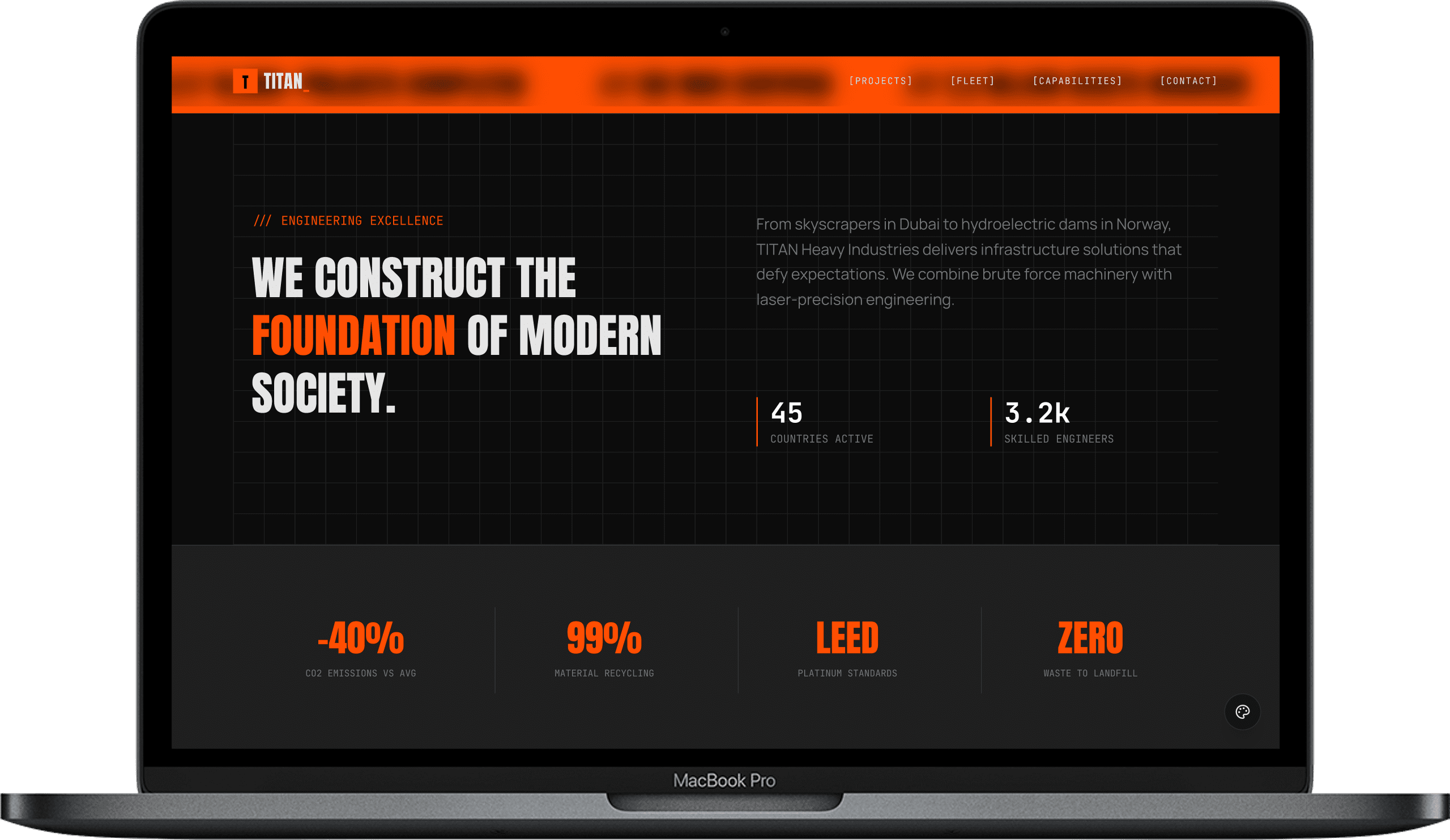 Industrial Construction Website — Atlas Works detail preview 1