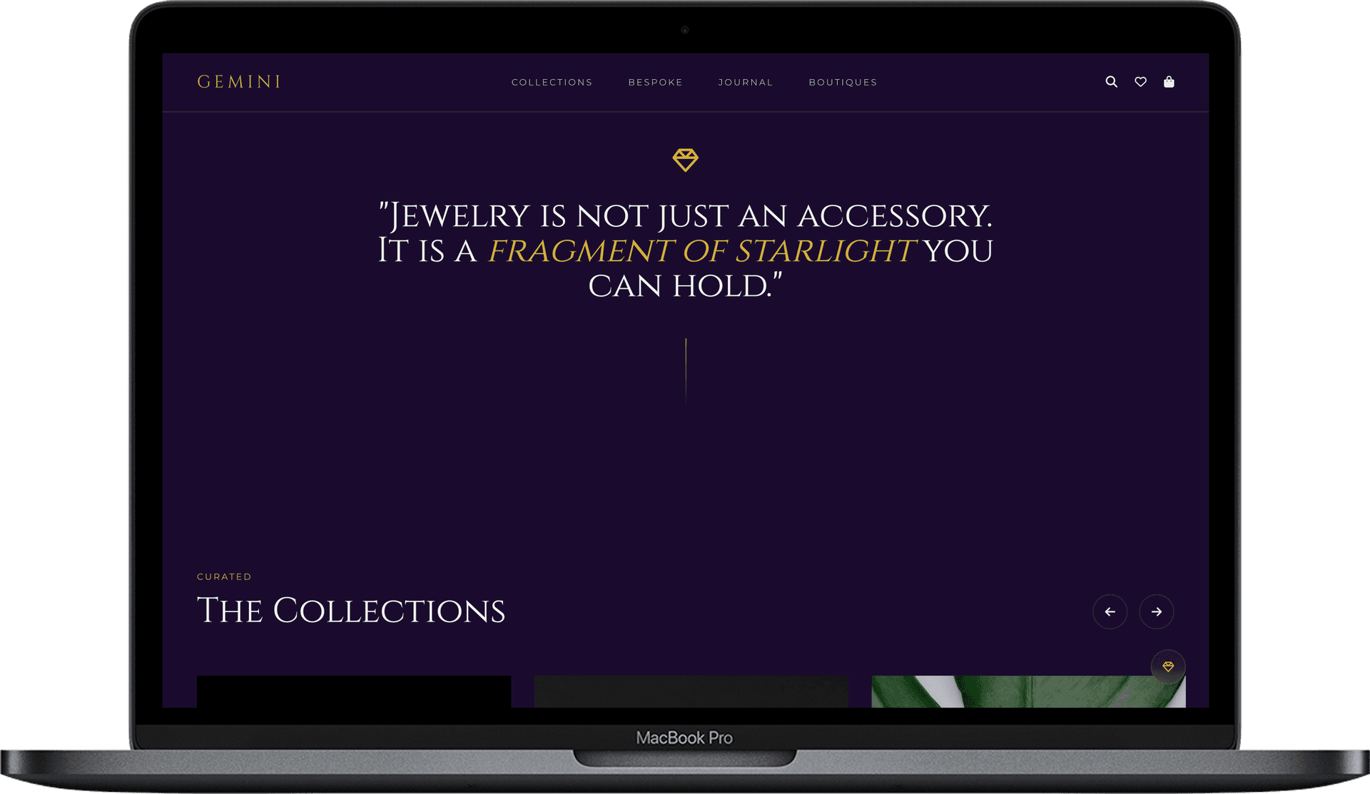 Jewelry Store Website — ÉCLAT design detail preview 1