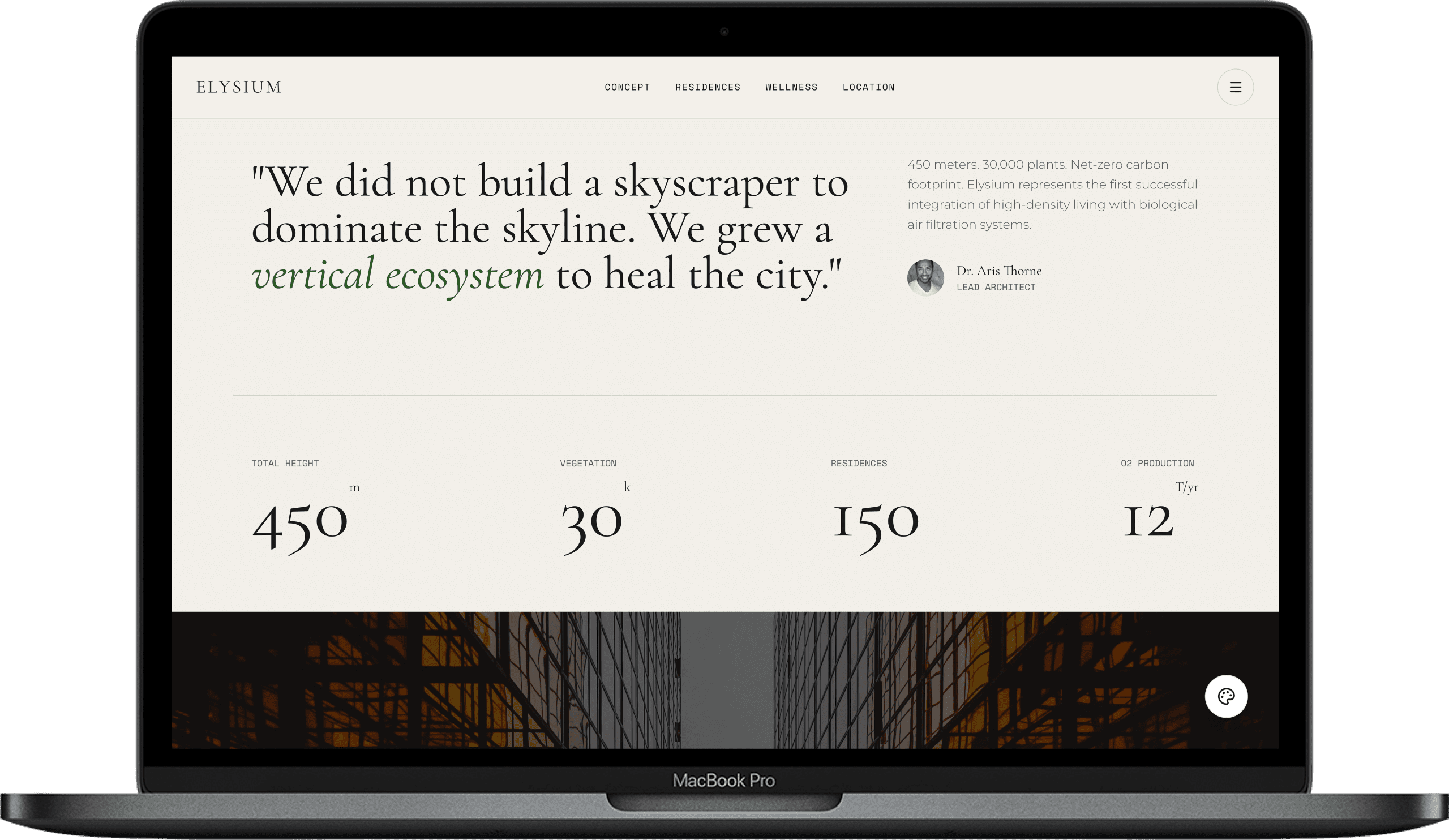 Eco Resort & Glamping Website — Vertex Spire detail preview 1