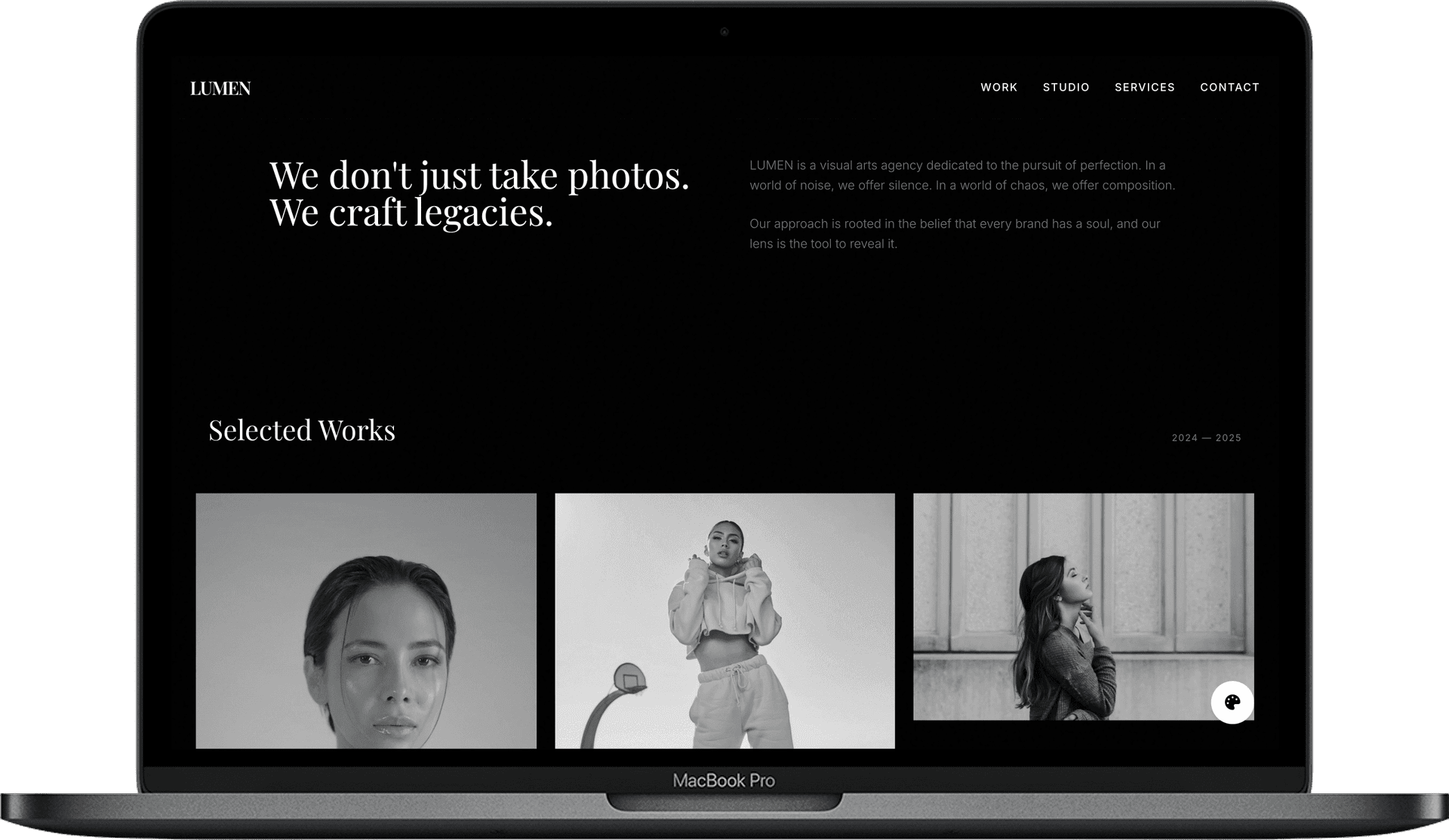 Model Agency Website — MUSE design detail preview 1