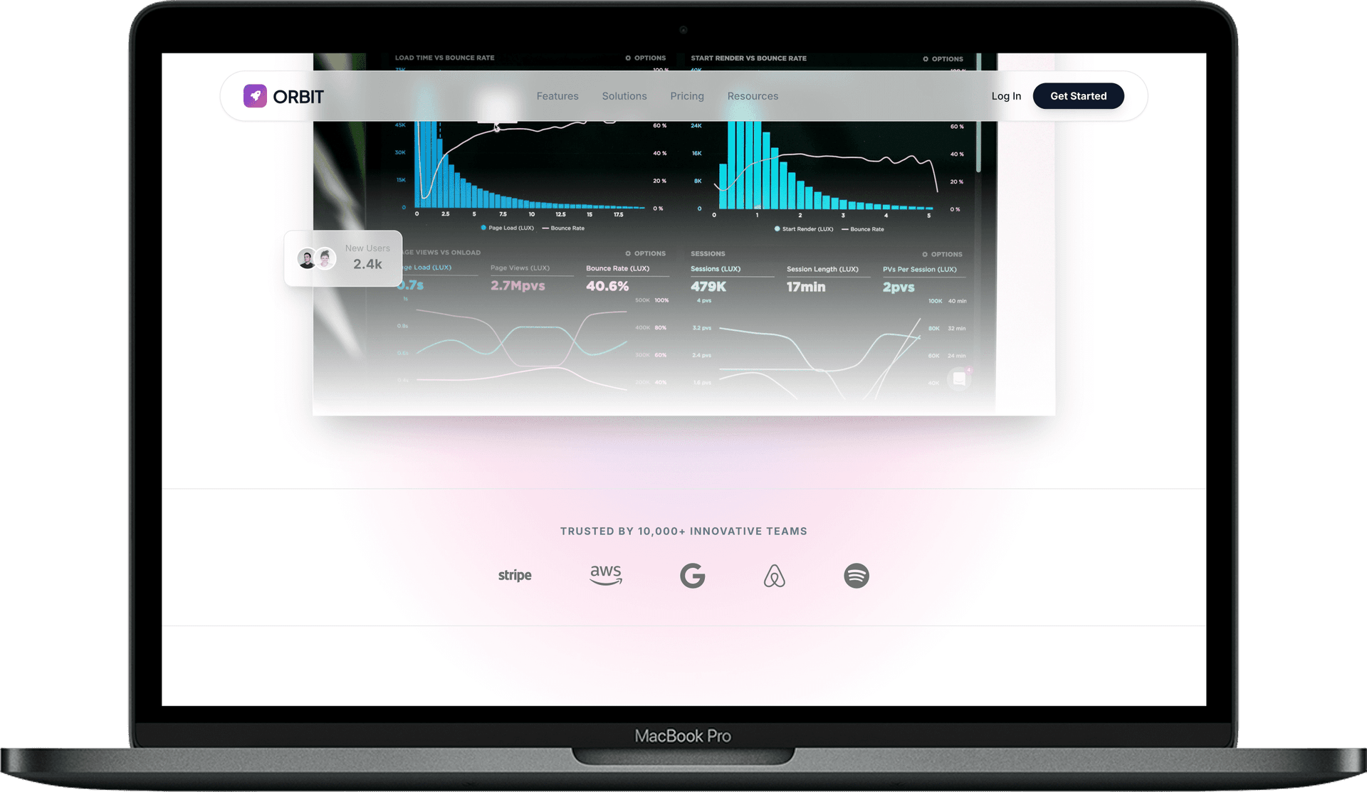 Tech Startup Website — NEBULA design detail preview 1