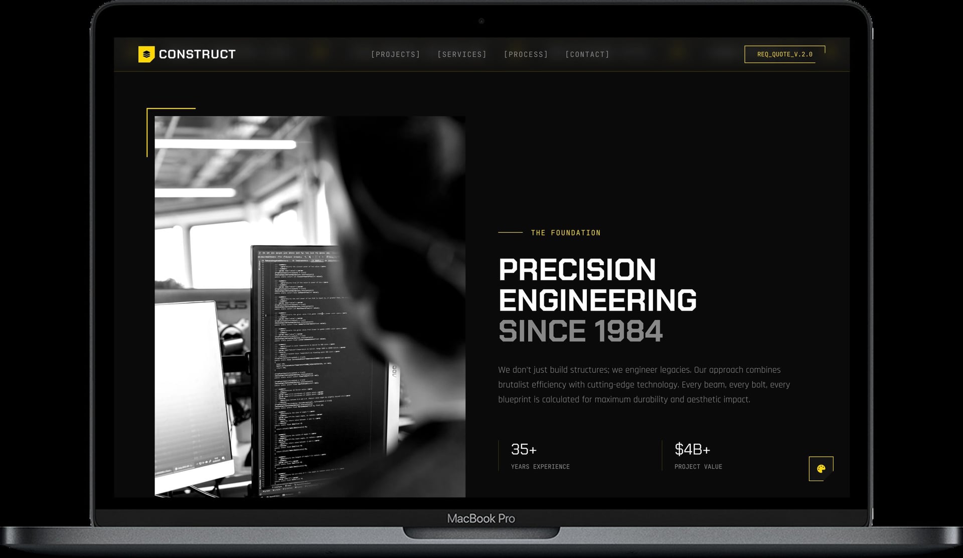 General Contractor Website — CONSTRUCT design detail preview 1