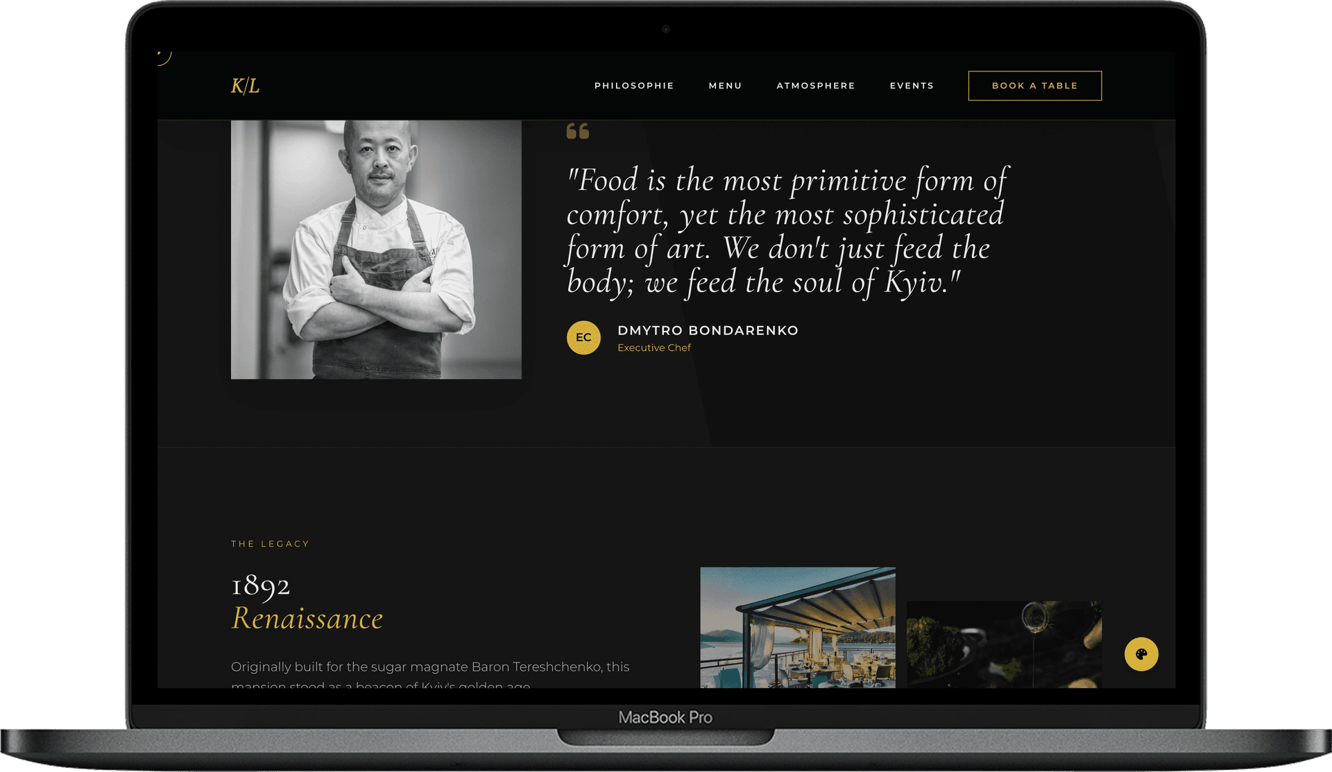 Steakhouse Website — ROYALIS design detail preview 2