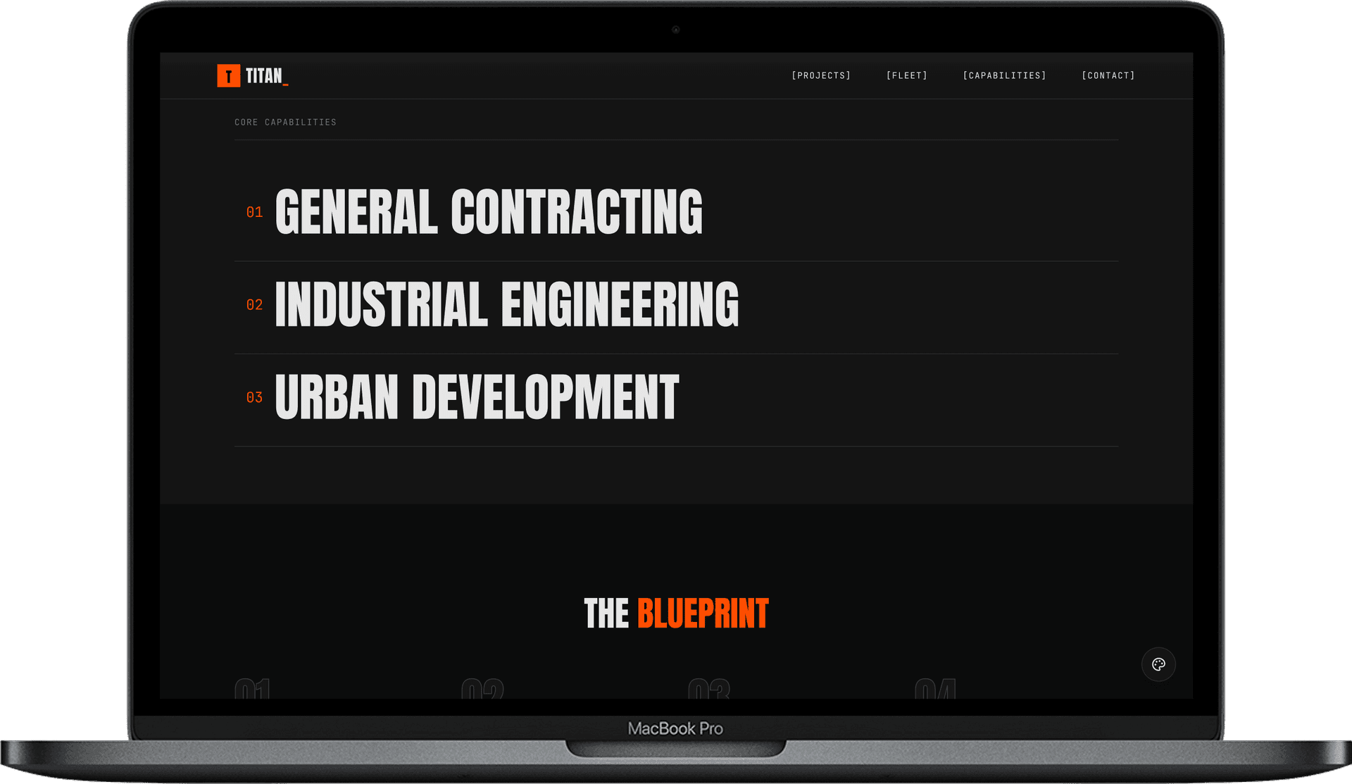 Industrial Construction Website — Atlas Works detail preview 2