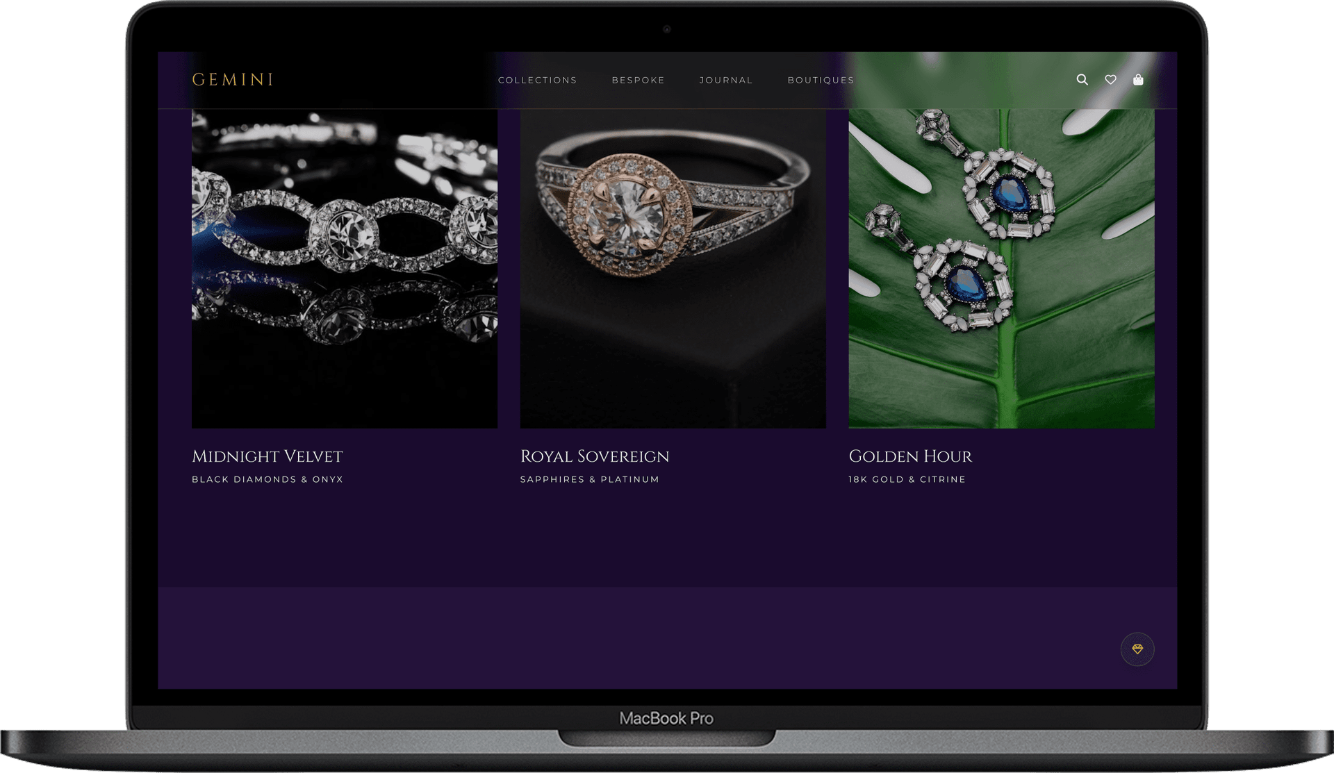 Jewelry Store Website — ÉCLAT design detail preview 2