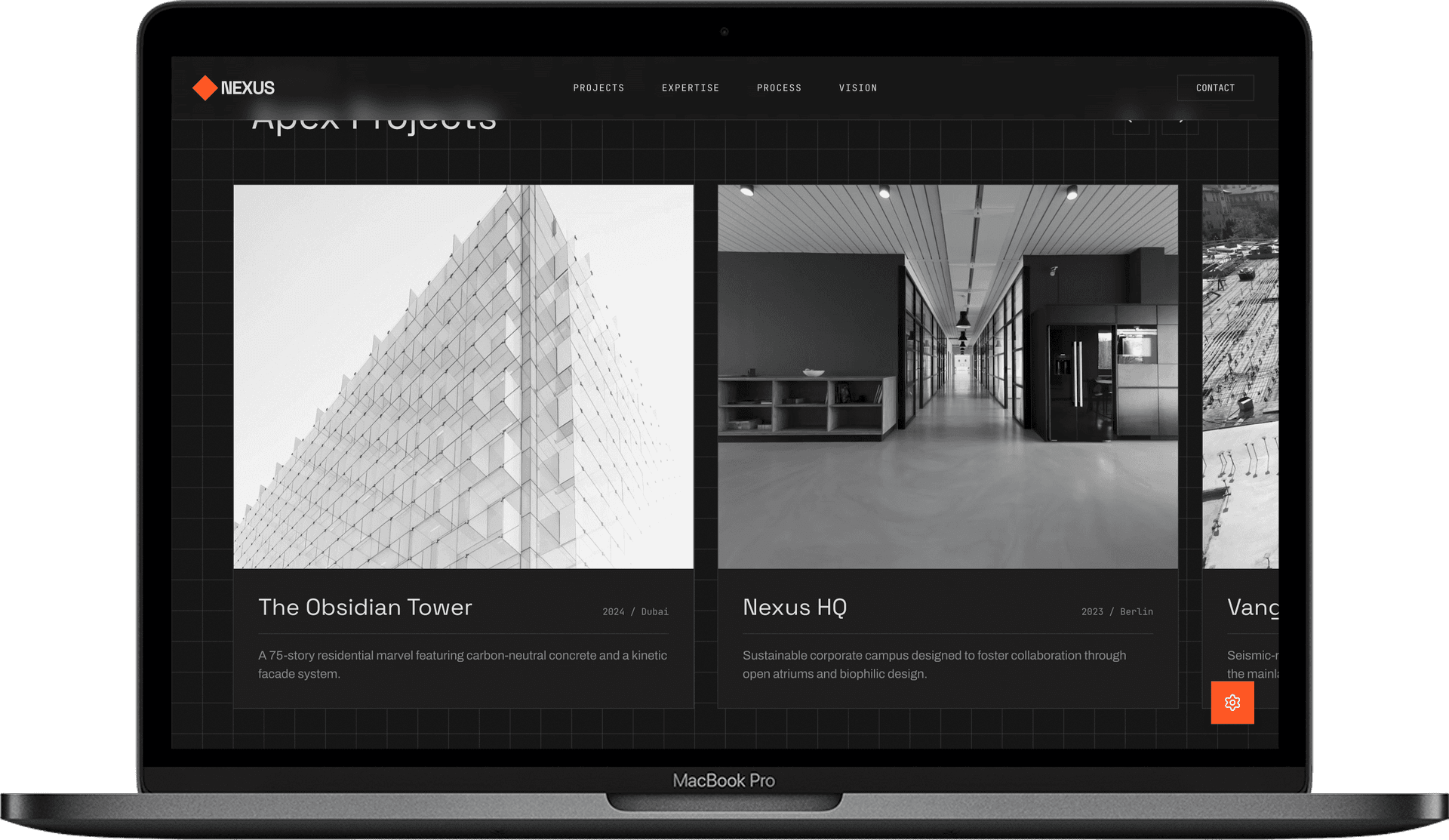 Infrastructure Company Website — Synapse design detail preview 2
