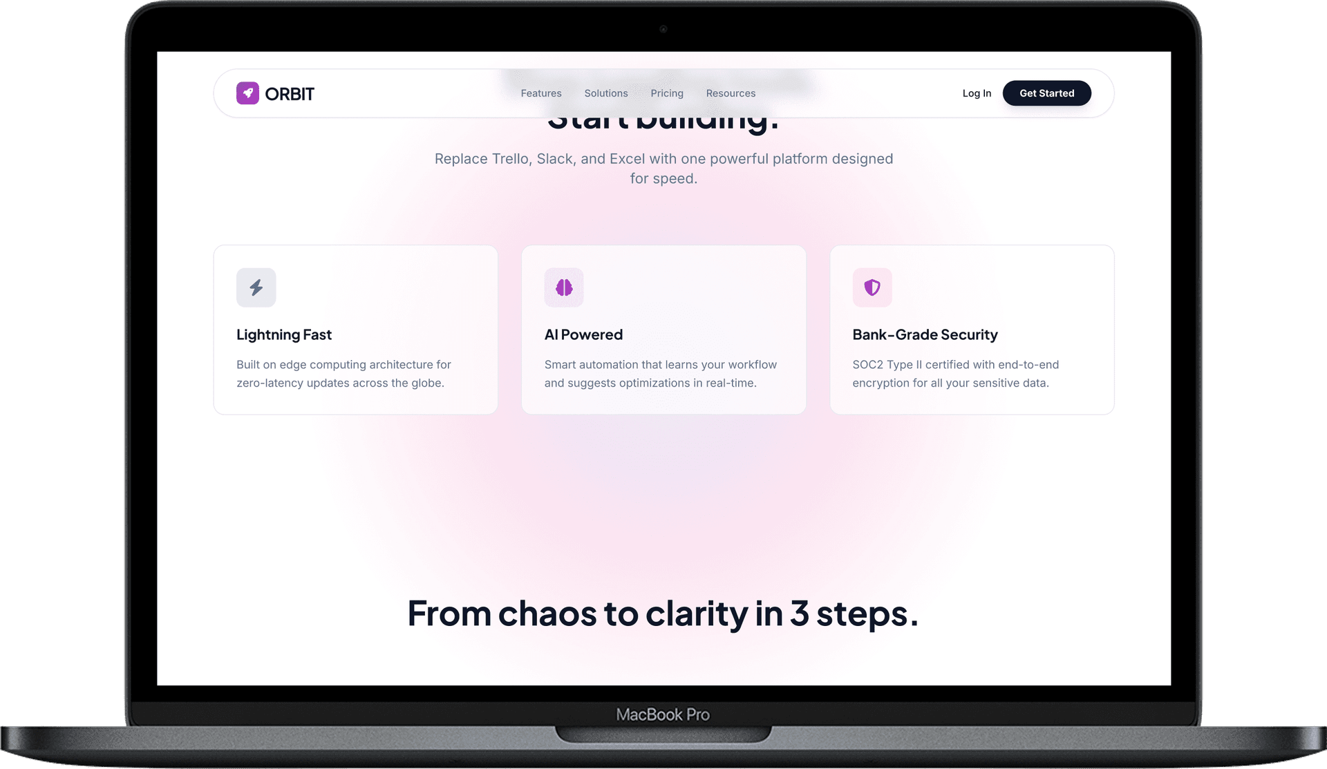 Tech Startup Website — NEBULA design detail preview 2