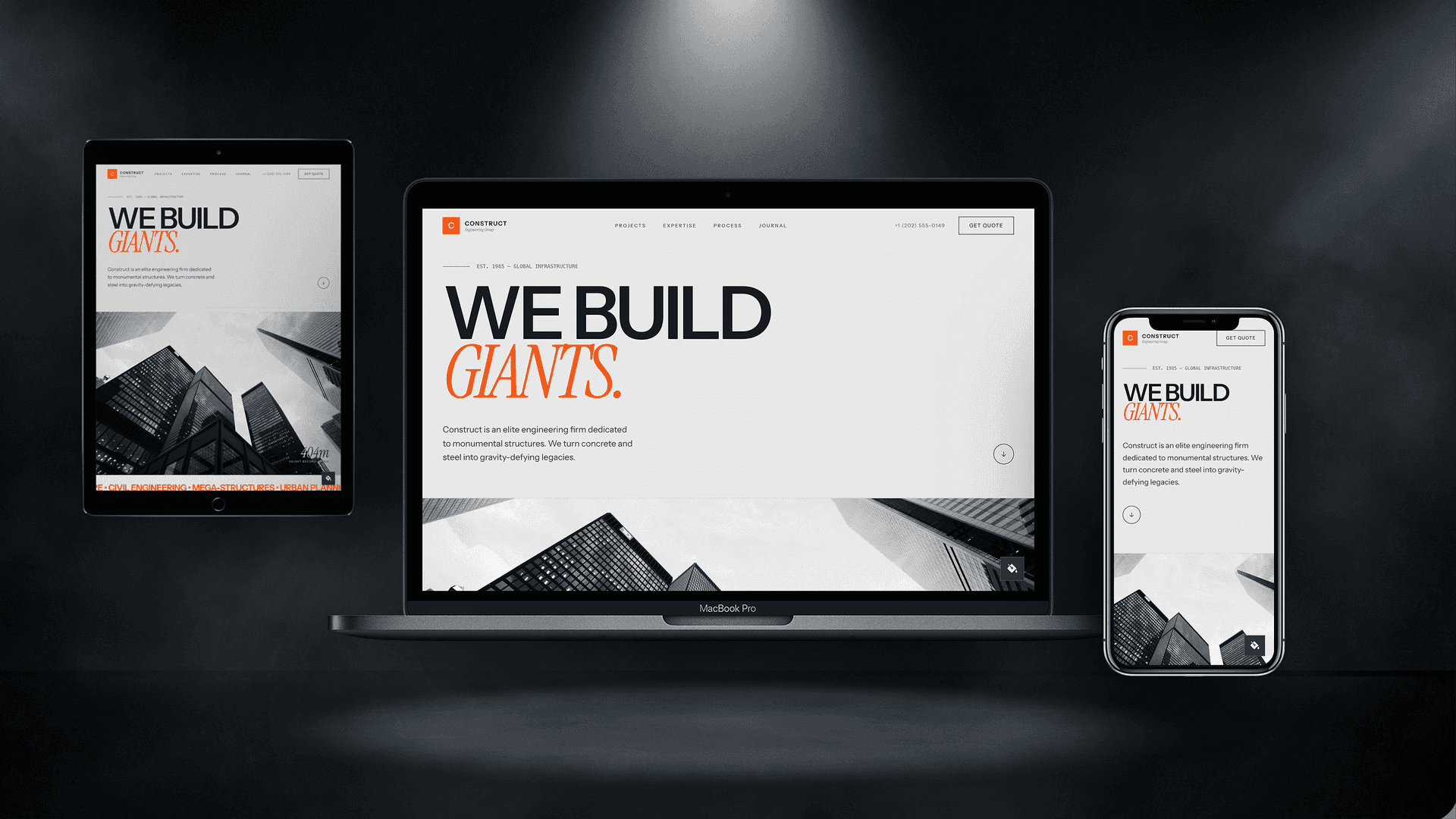 Architecture & Build Website — BuildForge design — Corporate exclusive website base preview
