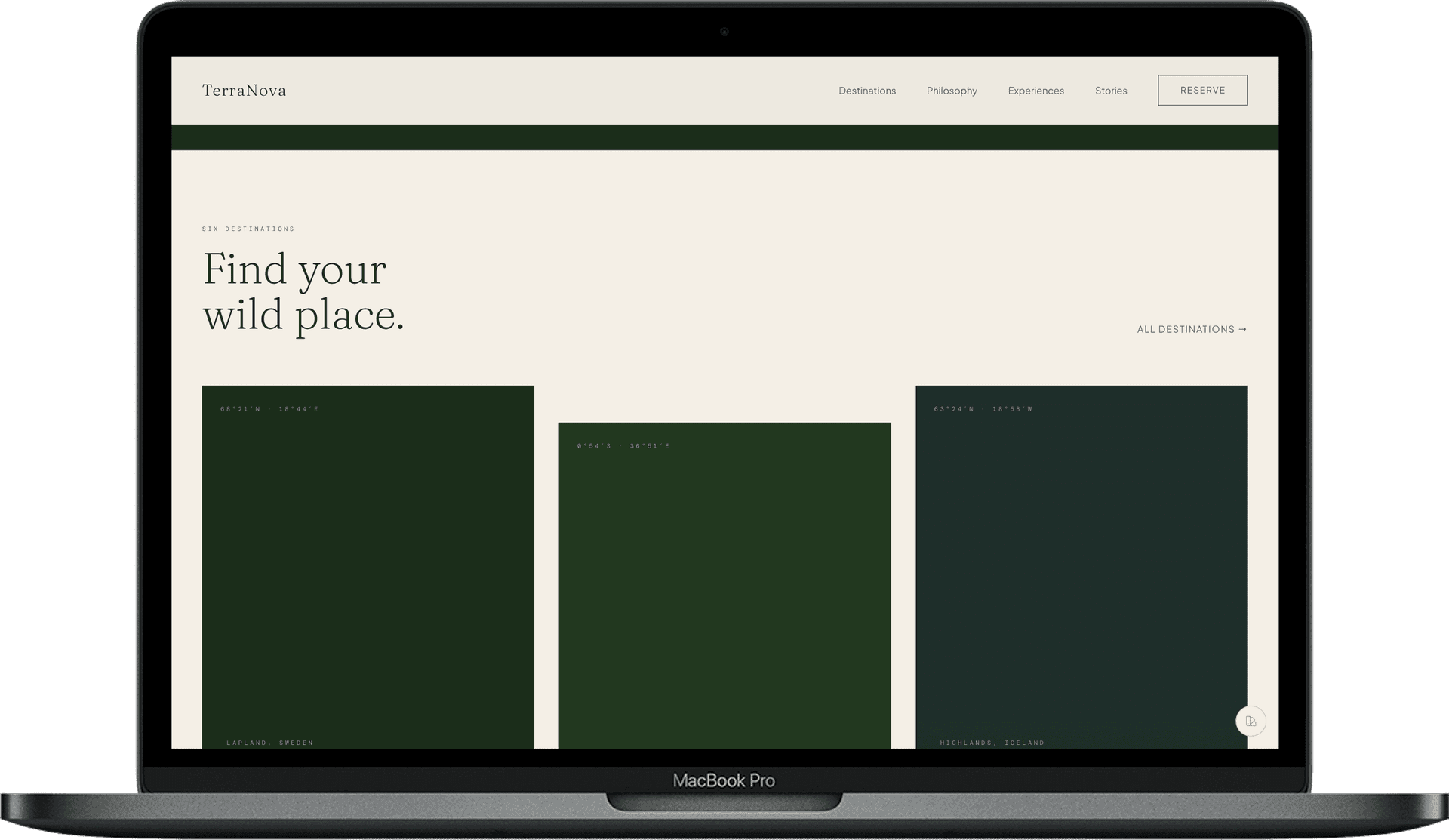 Eco Hotel Website — TerraNova design detail preview 2